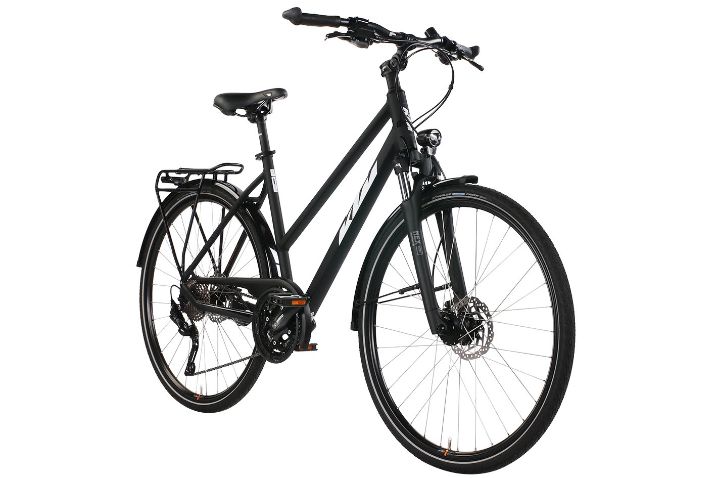 KTM Trekkingrad KTM Veneto Disc 30 Damen Trapez schwarz 2024, 30 Gang Shimano Deore T6000-10 SGS shadow, Kettenschaltung