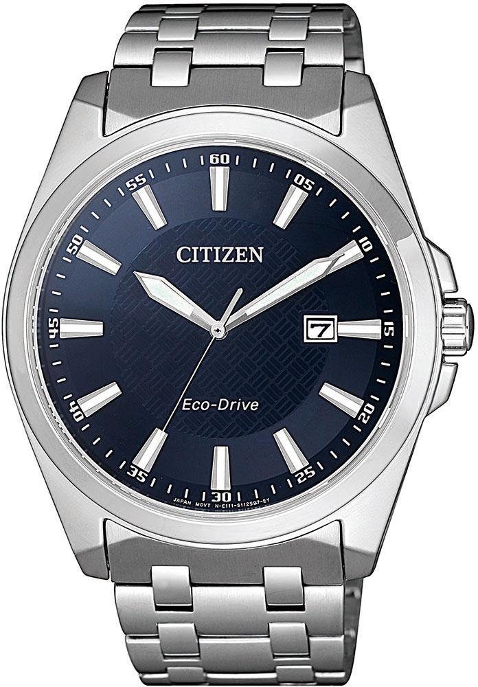 Citizen Solaruhr BM7108-81L, Armbanduhr, Herrenuhr, Datum, Saphirglas, Edelstahlarmband