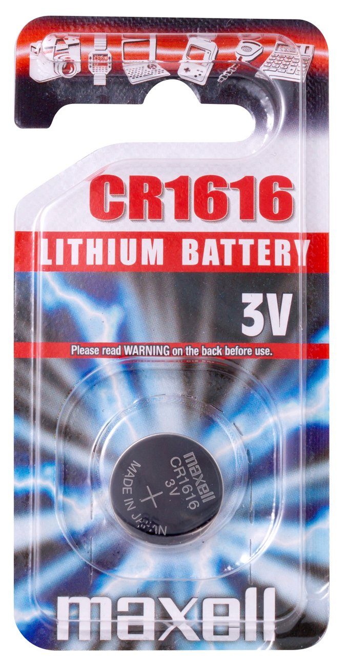 CP Lithium Knopfzelle CR1616 3,0Volt 50mAh Batterie, (3 Volt V)