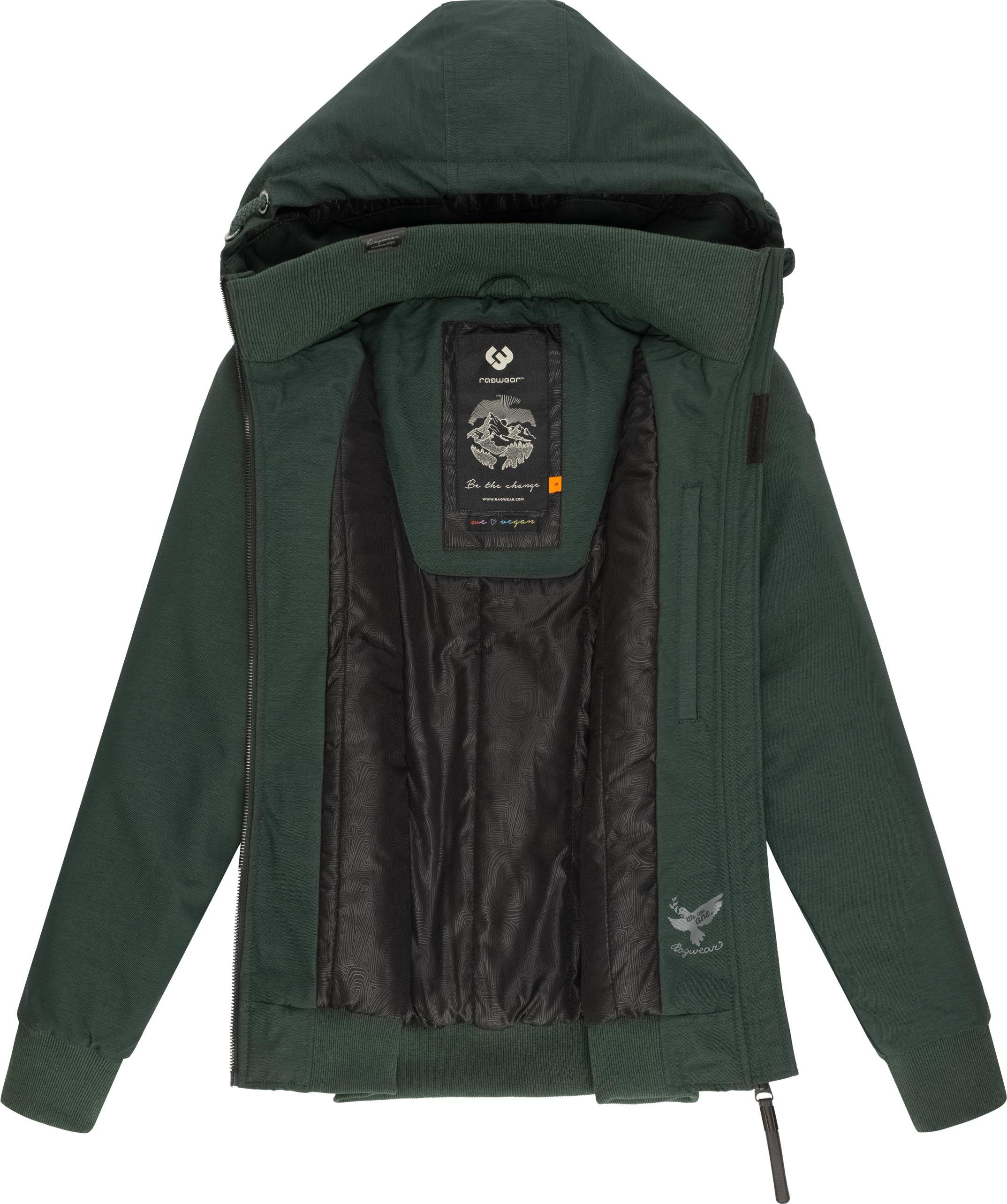 Ragwear Winterjacke Nuggie Melange stylische, melierte Damen Freizeitjacke – Bild 4 von 4