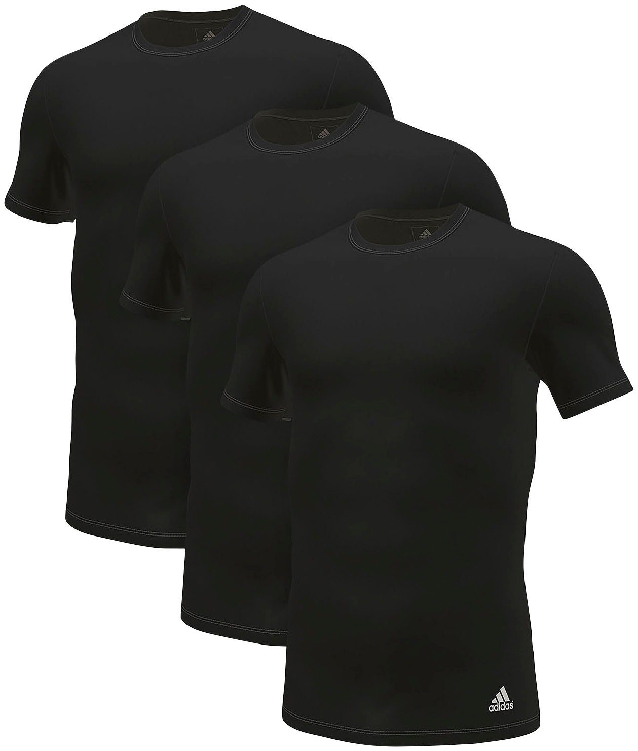 adidas Sportswear T-Shirt "Active Flex Cotton" (3er-Pack) mit Rundhalsausschnitt