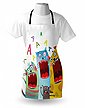 Abakuhaus Kochschürze »Höhenverstellbar Klare Farben ohne verblassen«, Kindergarten Karikatur-Katzen und Ratten, Bild 3