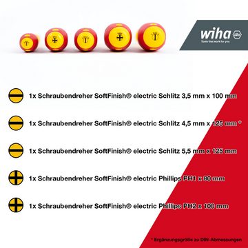 Wiha Schraubendreher (33969) - 7 tlg., 7-teilig, inkl. Seitenschneider und Schraubendreher