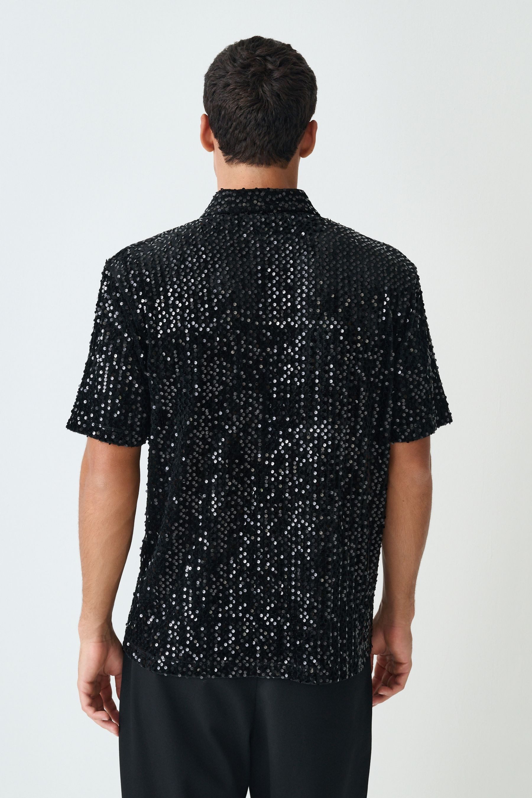 Next Poloshirt Shirt mit Pailletten (1-tlg) günstig online kaufen