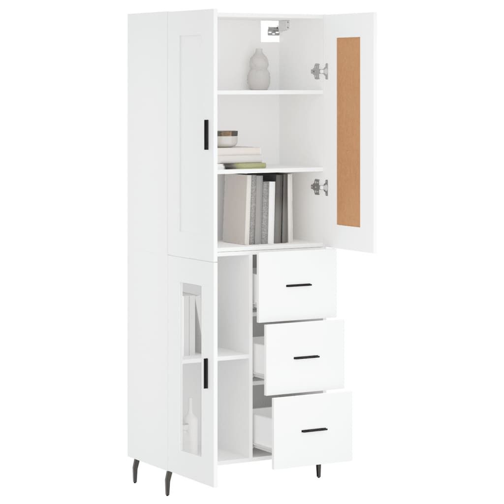 vidaXL Highboard Highboard Weiß 69,5x34x180 cm günstig online kaufen
