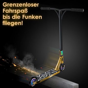 KESSER Scooter, Stuntscooter GT-Limit 360° Lenkung Funscooter Kickscooter Tretroller