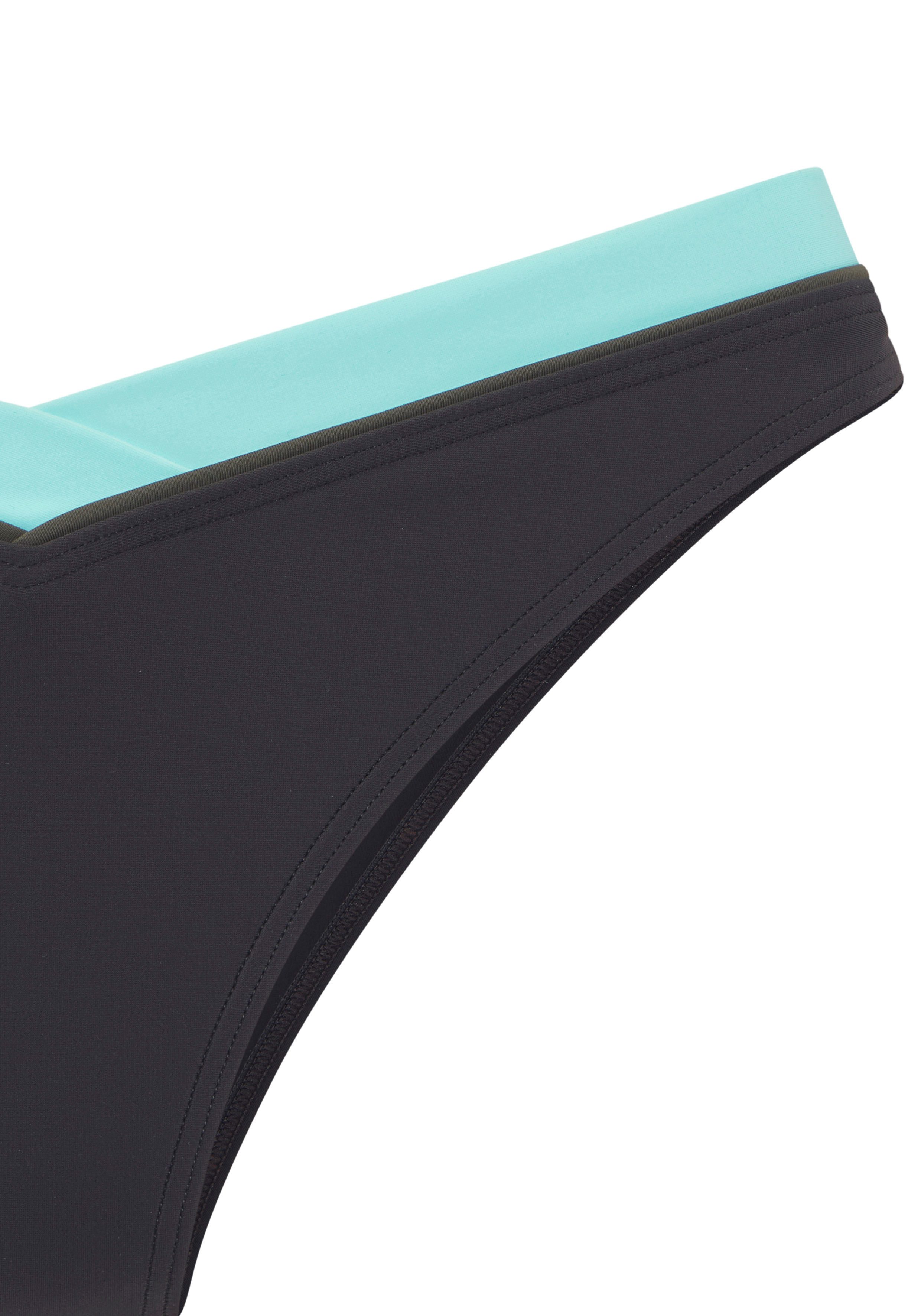 s.Oliver Bikini-Hose Yella mit kontrastfarbenen Details und V-Bund – Bild 3 von 4
