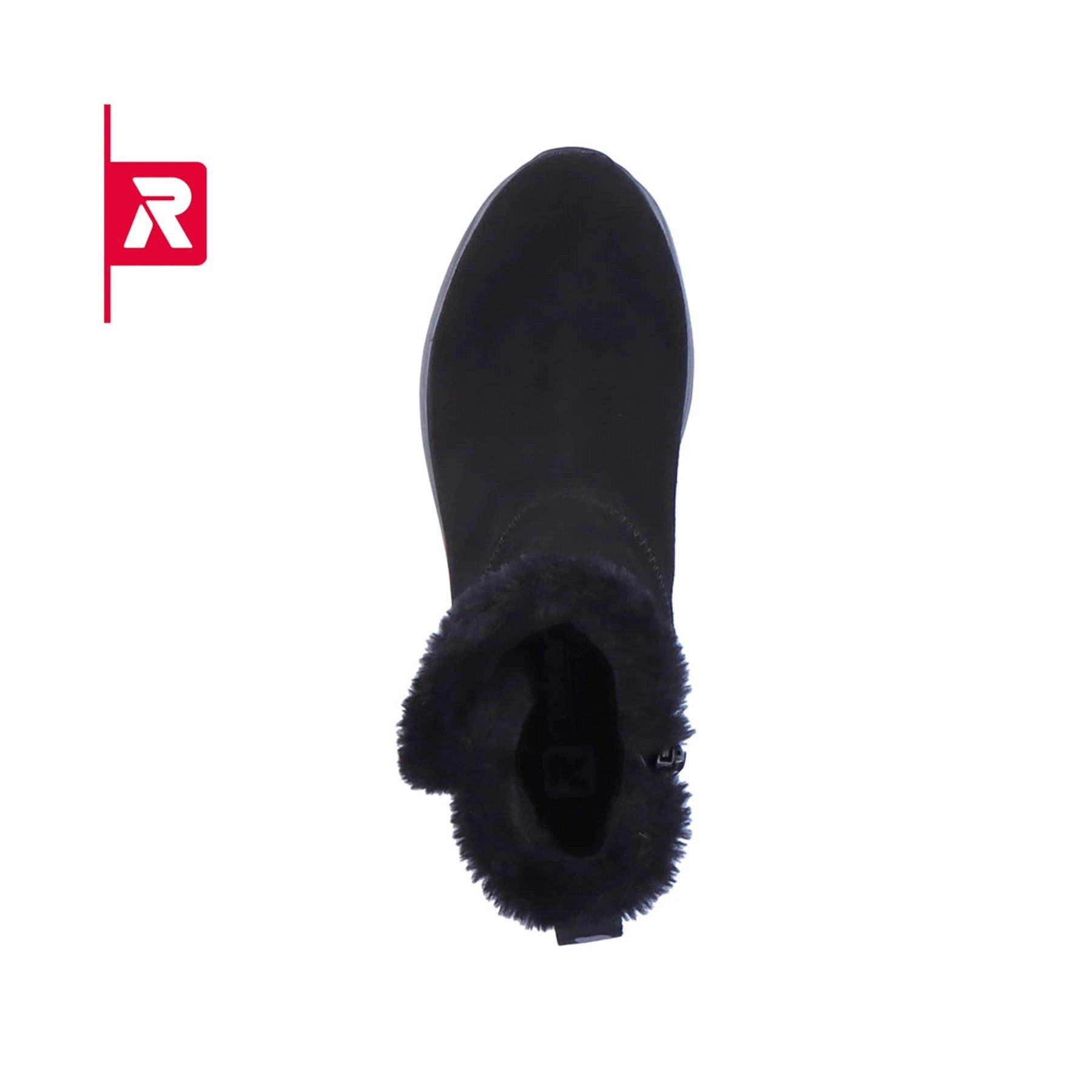 Rieker 42170-00 Rauhleder (Stiefel mit seitlichen Reissverschluss und) Winterstiefel
