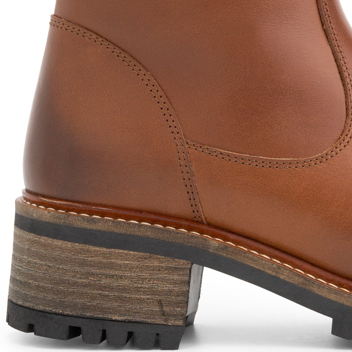 Dianthe (Reißverschluss) Mysa Cognac Outdoorschuh