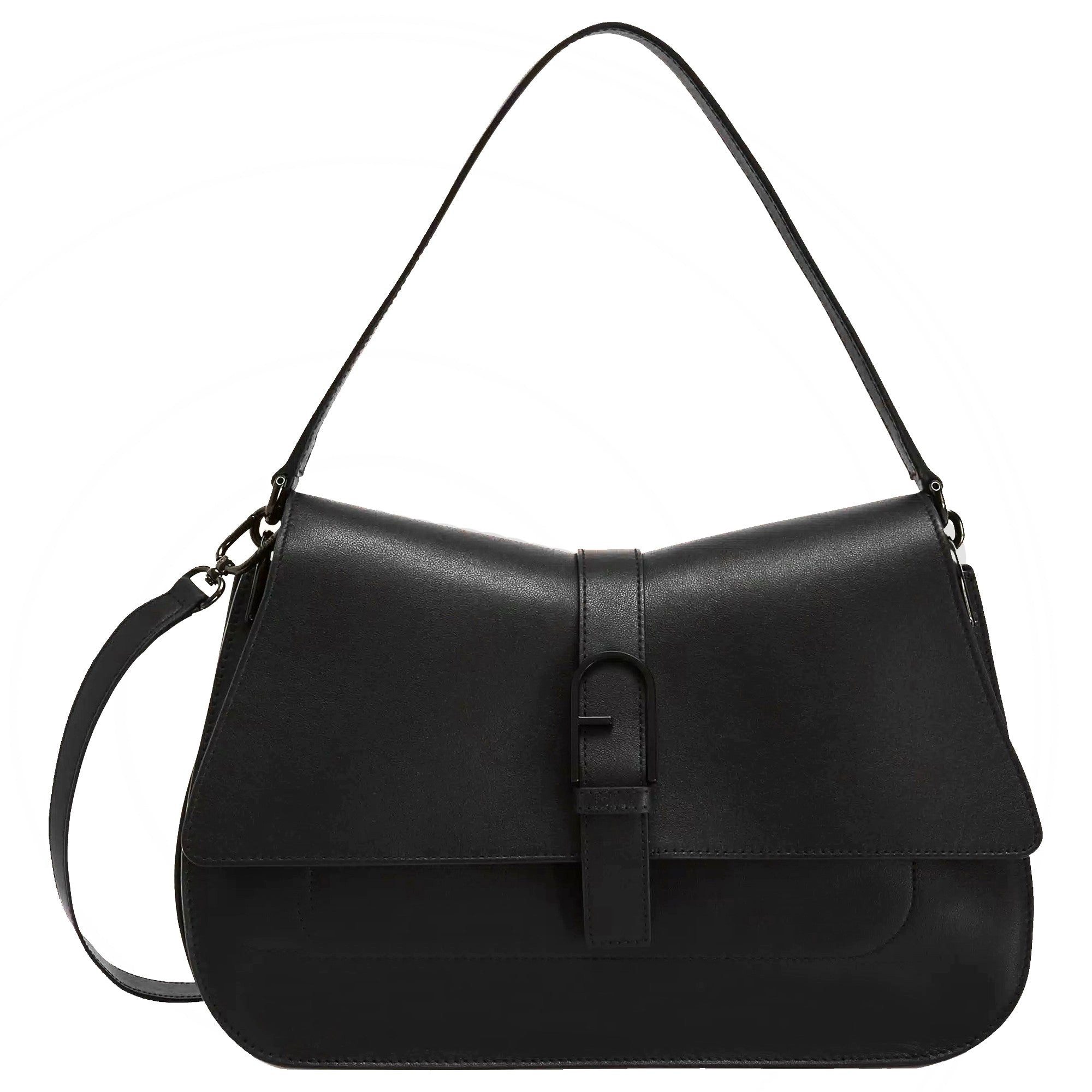 Furla Umhängetasche Flow L - Schultertasche 33 cm (black)