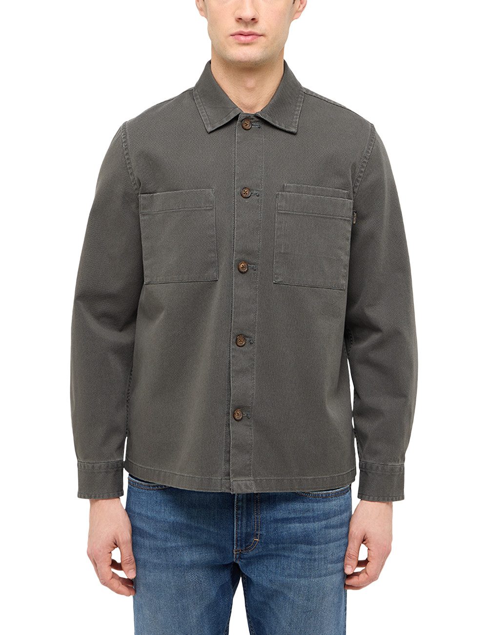 MUSTANG Langarmhemd Herren Style Dayton