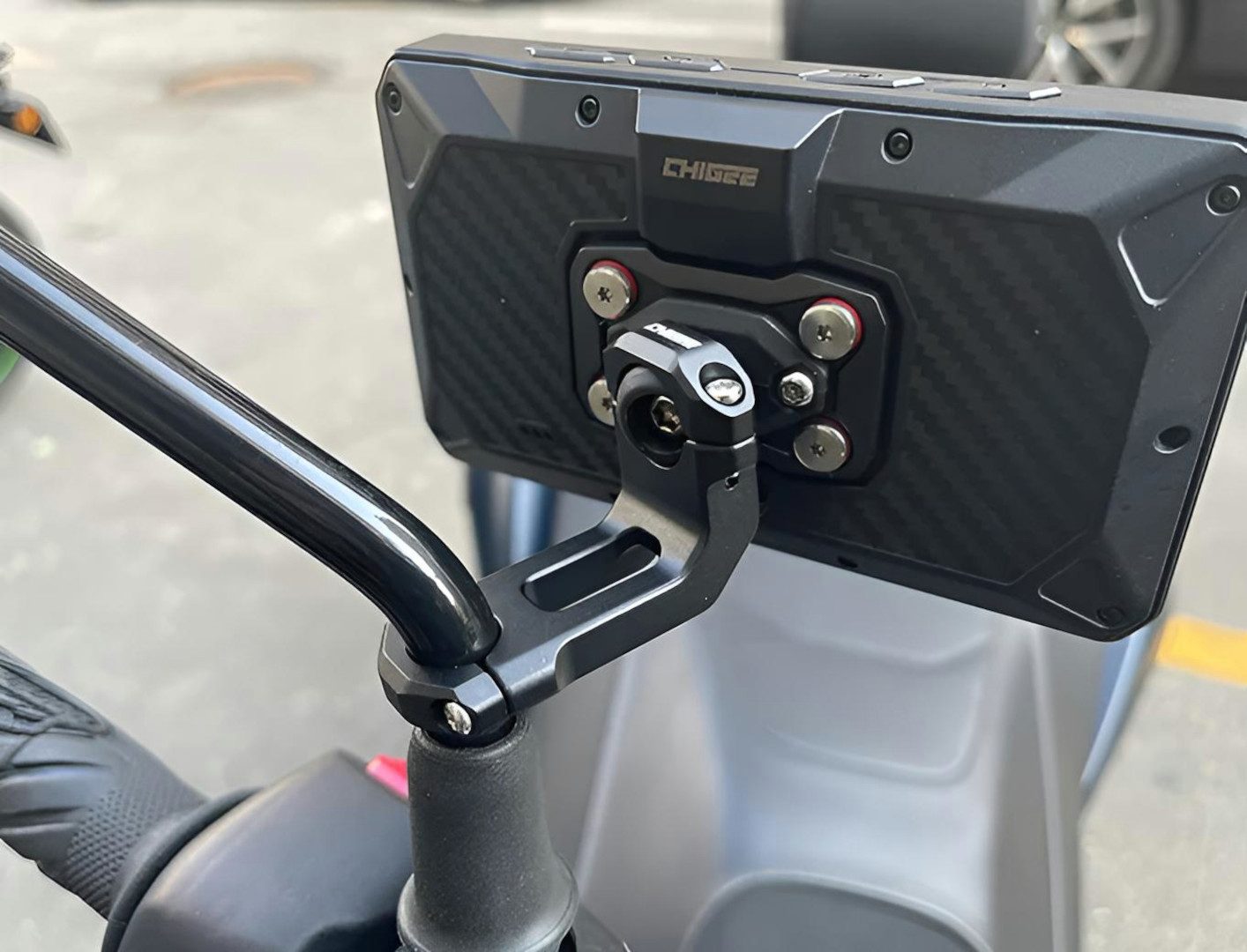 CHIGEE MFP0056 Seitenspiegel-Halterung (12mm-16mm) Motorrad-Navigationsgerät