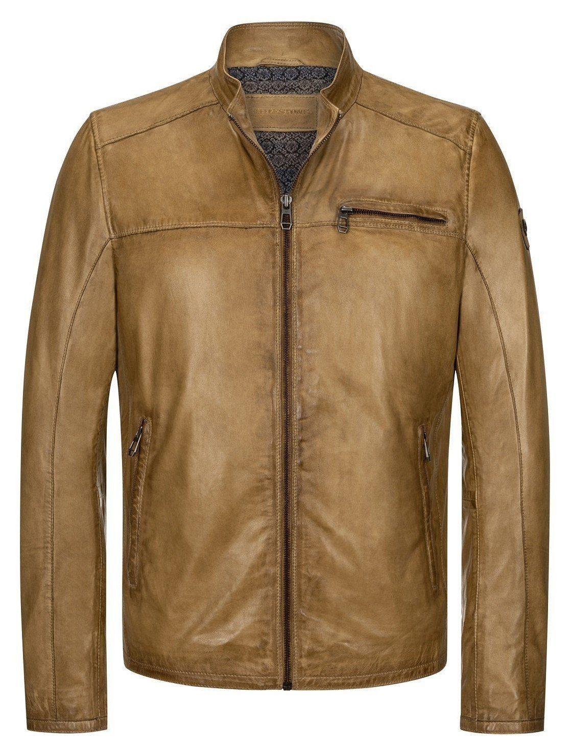 Milestone Lederjacke MS-Marco Herrenjacke aus softem Lammnappa Leder günstig online kaufen