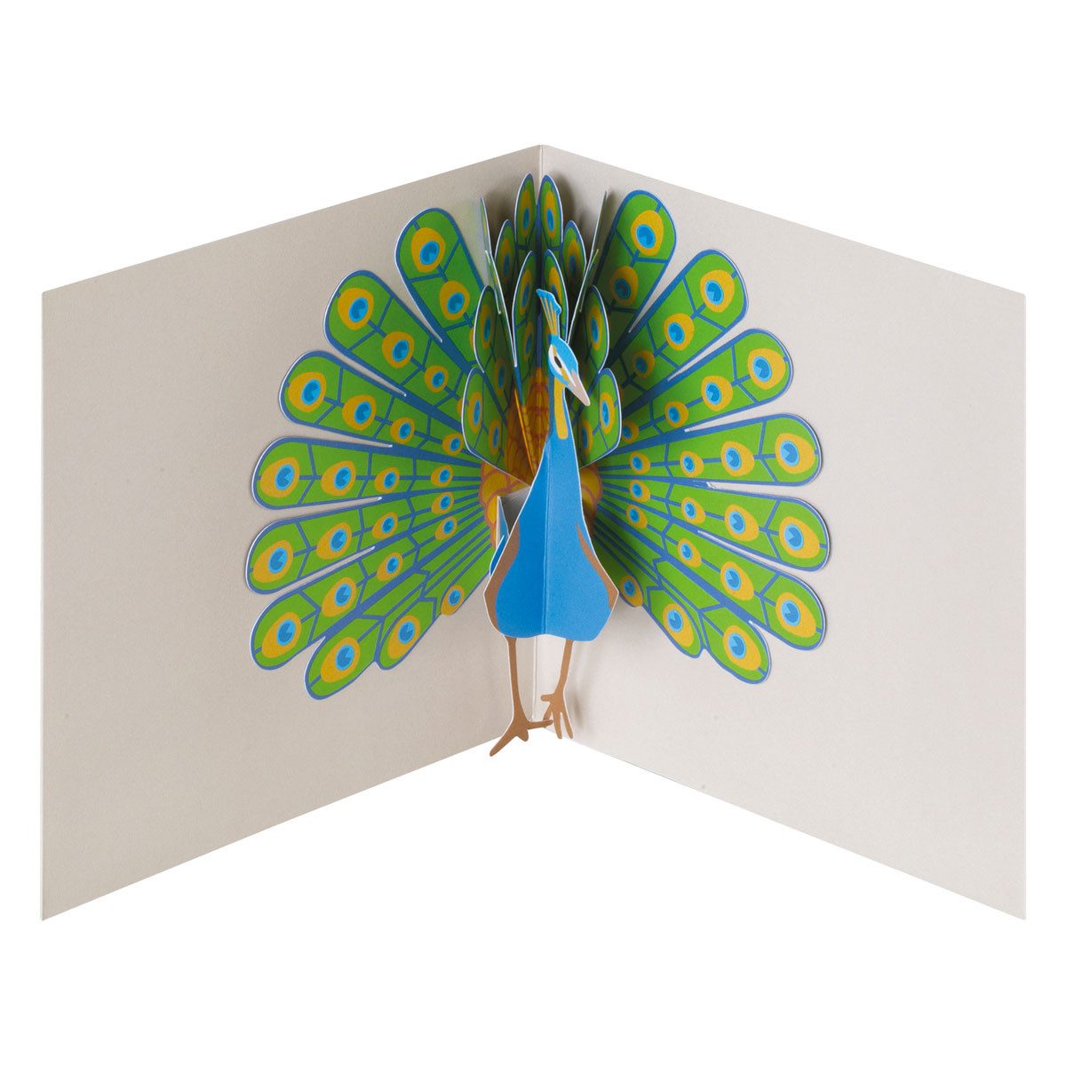 Grußkarte Pop-Up Grußkarte Pfau