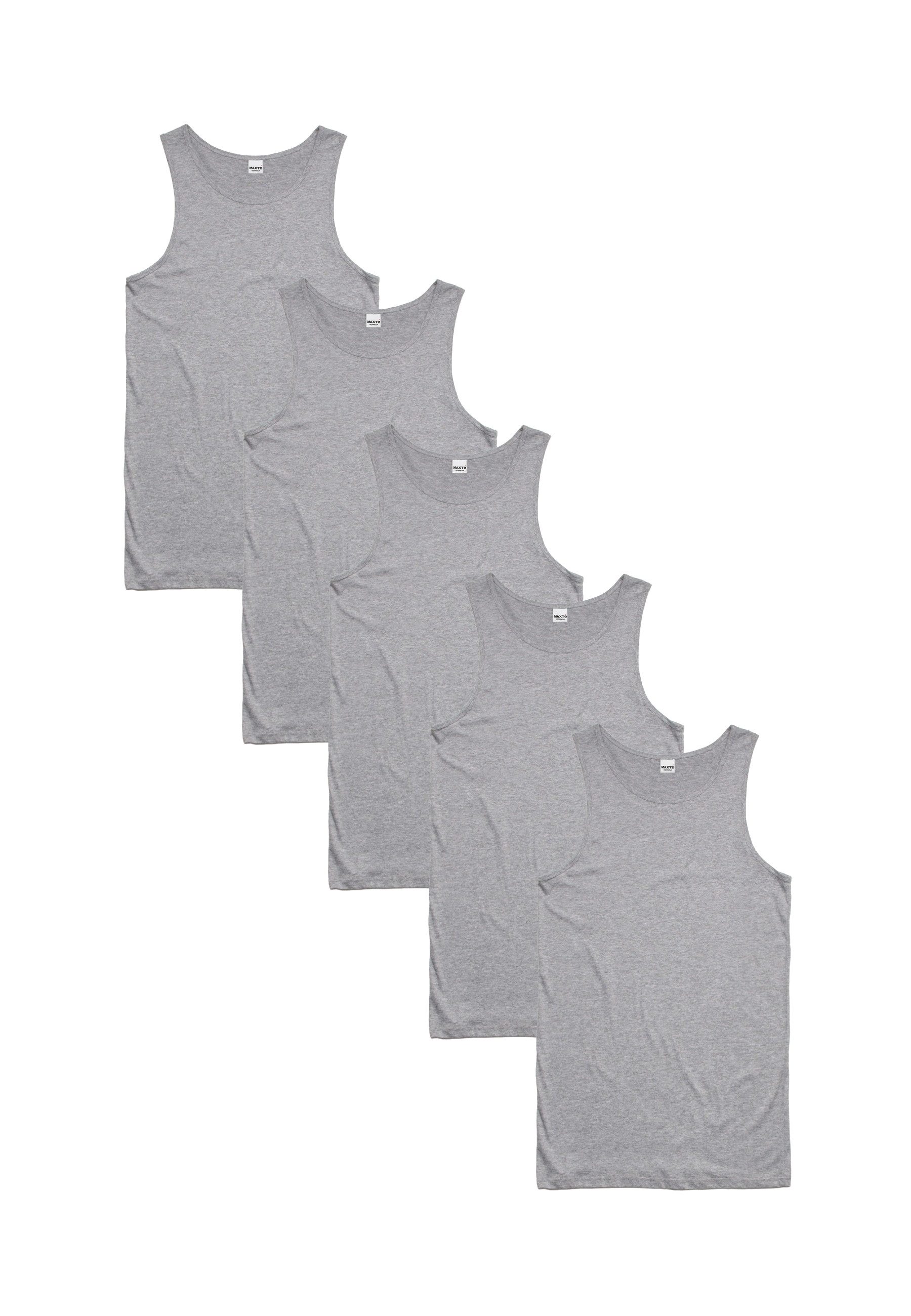 Diademita Unterhemd BASIC MAX Ärmelloses Trägerhemd 5er Pack (Set, 5-St., 5er Pack)