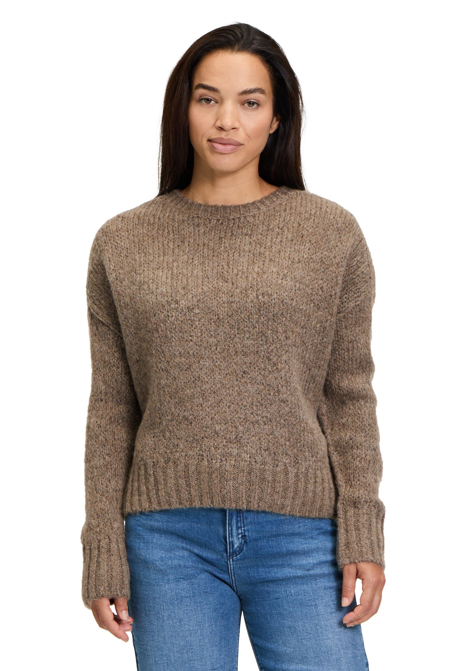 Cartoon Strickpullover Cartoon Basic-Pullover mit Rundhalsausschnitt günstig online kaufen