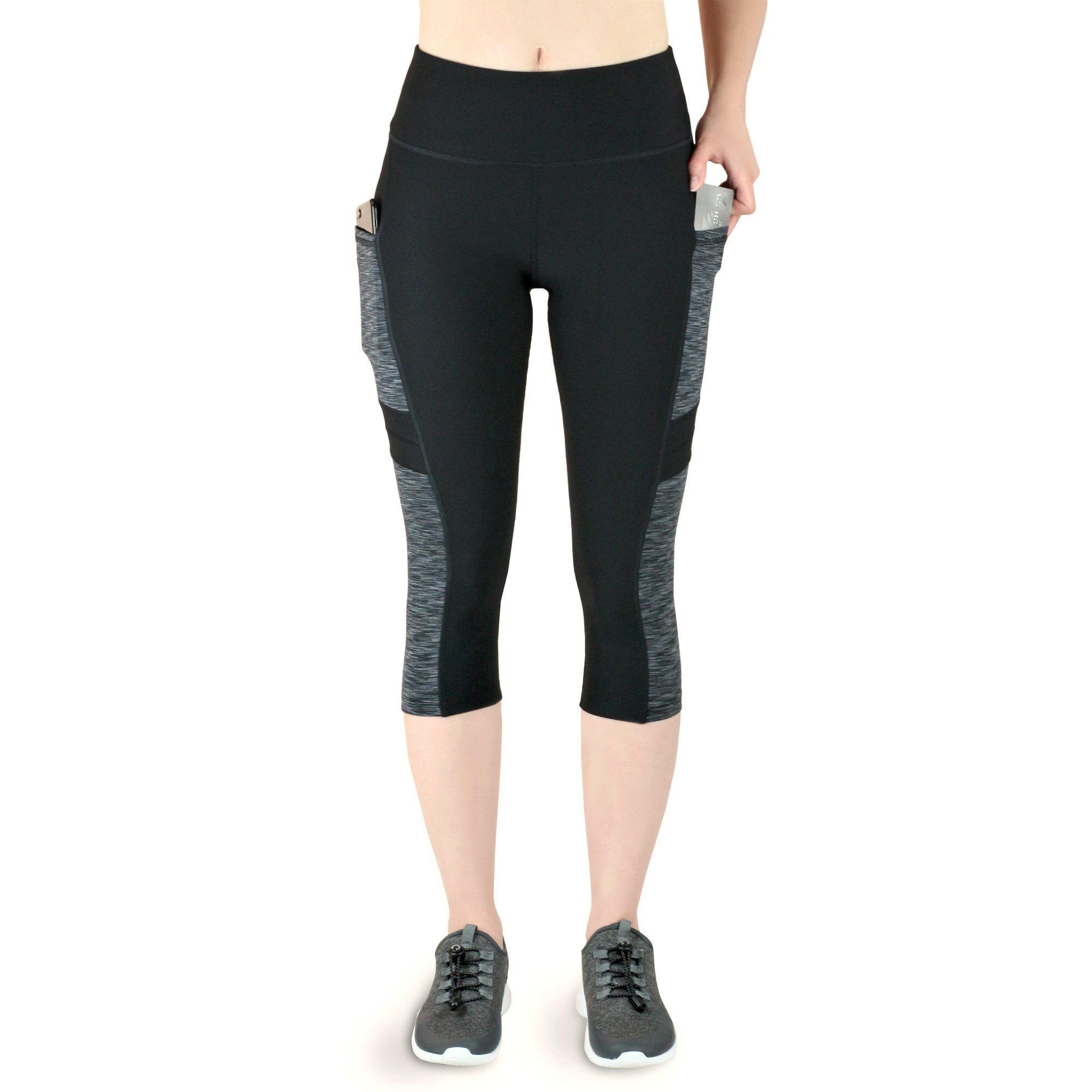 VS Variosports 3/4-Leggings Damen 3/4 Capri Leggings mit Seitentasche, hohe günstig online kaufen