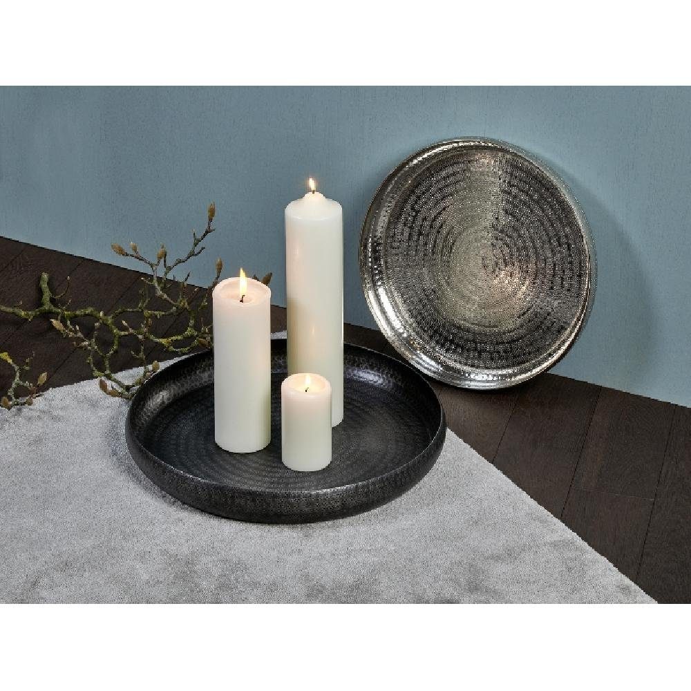 Lambert Getränkeuntersetzer Tablett Faro Silber (43cm)