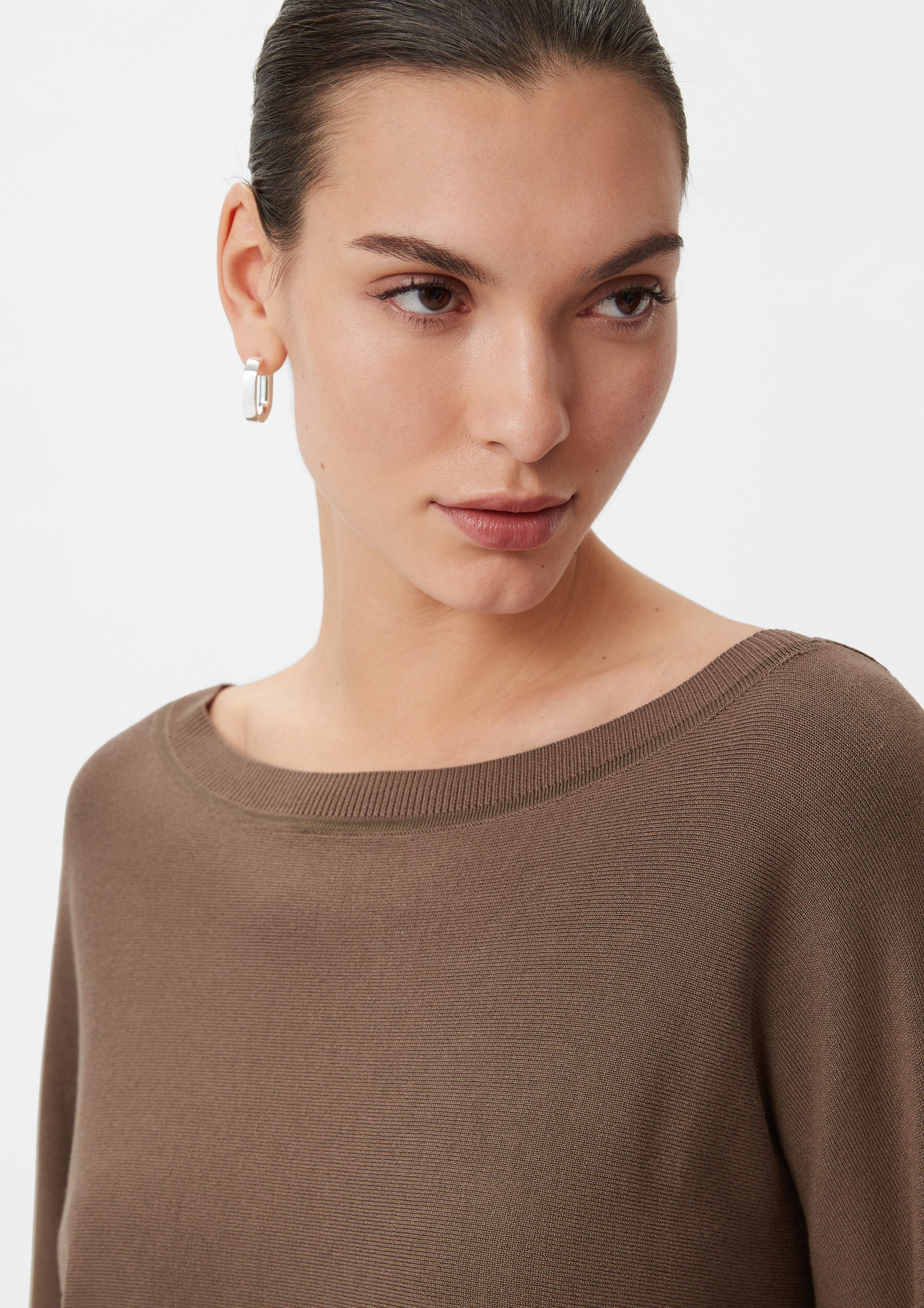 comma Longpullover Strickpullover Strickpullover aus Viskosemix