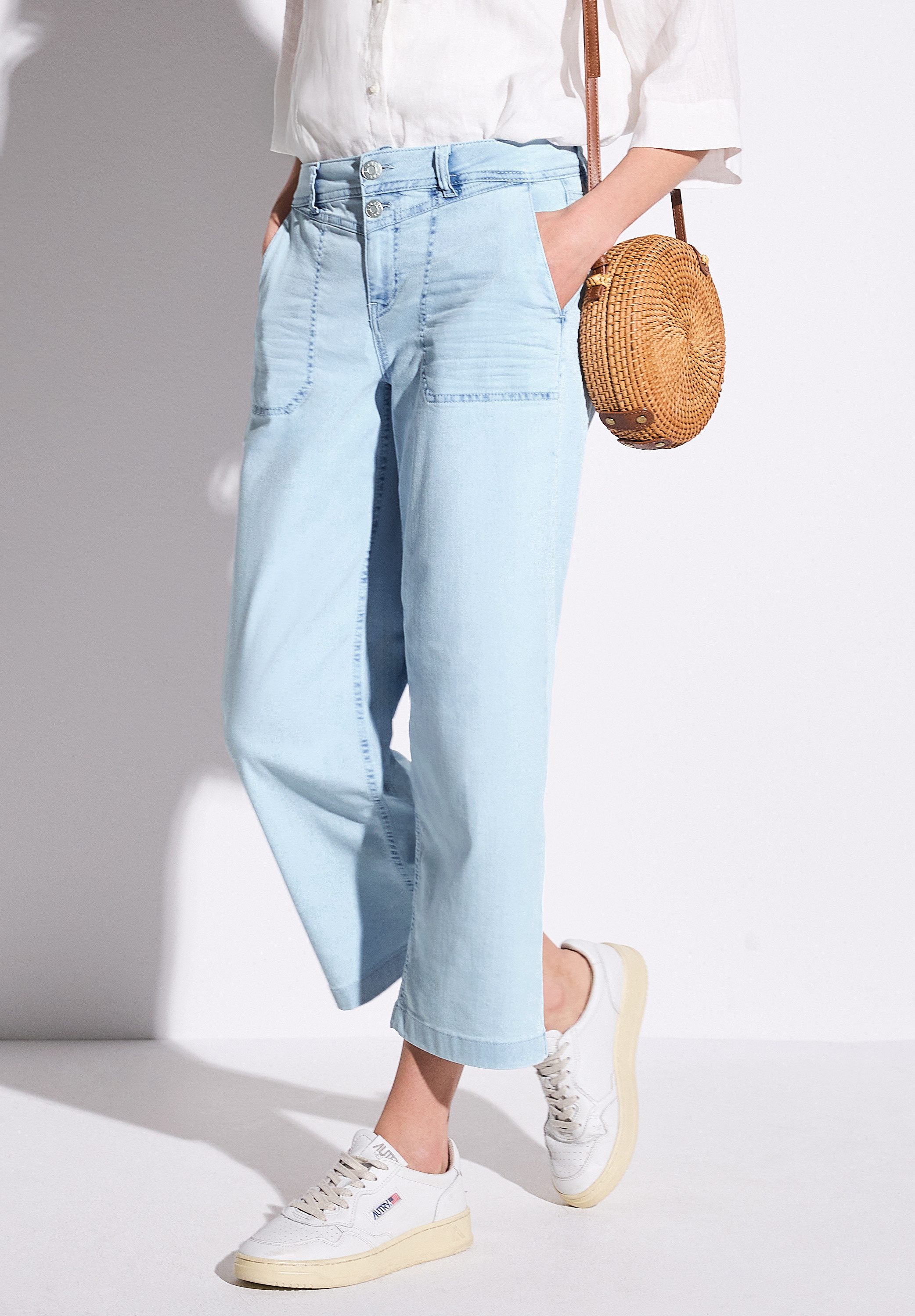 STREET ONE Weite Jeans mit Taschen günstig online kaufen
