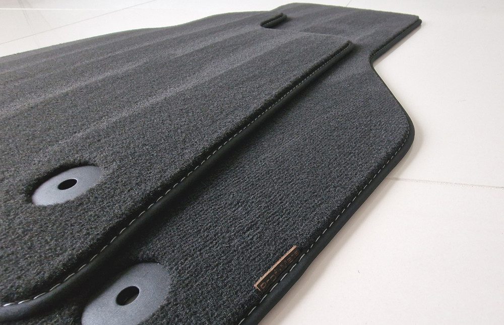 Profi Mats Passform-Fußmatten Velours Fussmatten für Mercedes-Benz SLK Roadster R172 2011-2020, Velours Fussmatten für Mercedes-Benz SLK Roadster R172 2011-2020