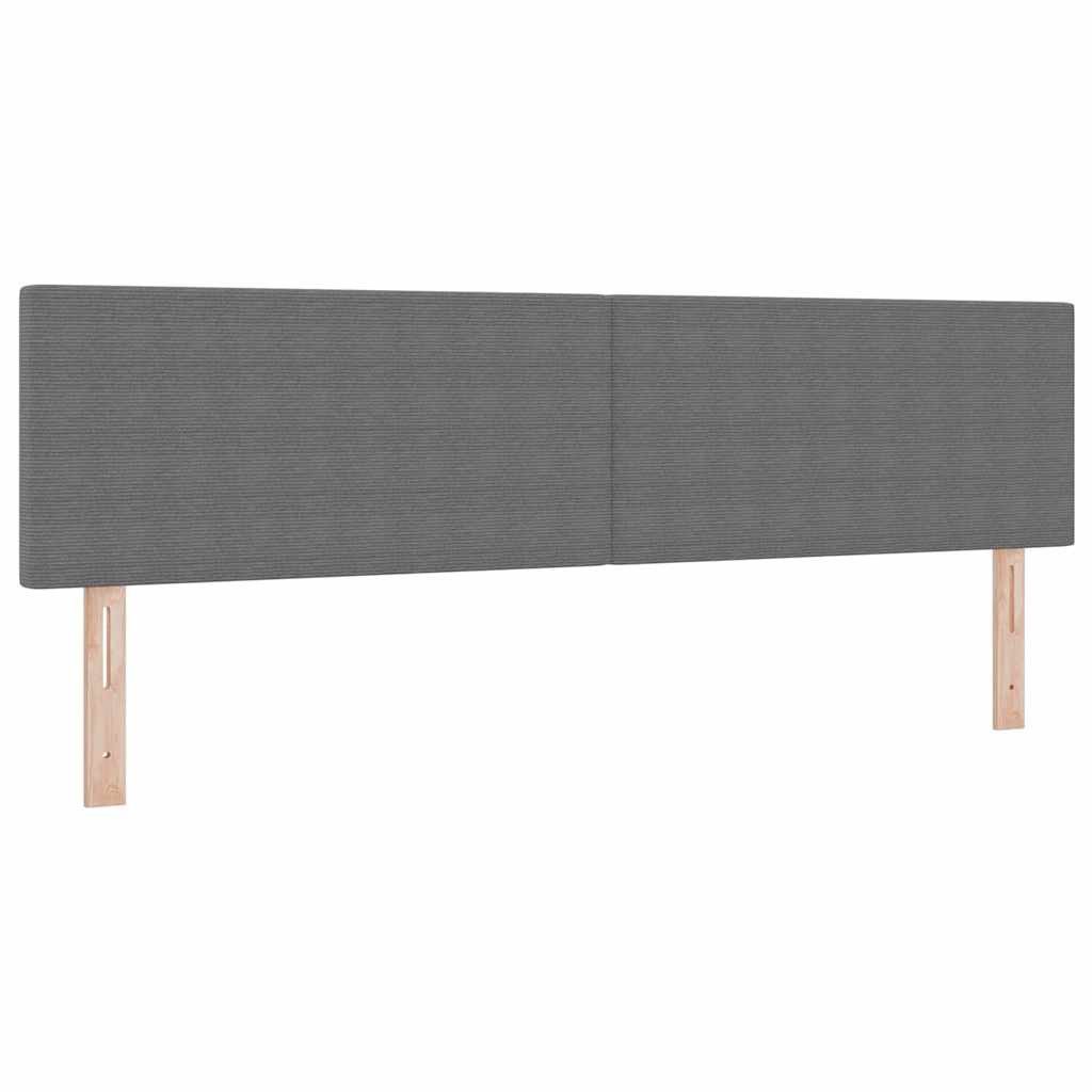 vidaXL Bett Kopfteil Hellgrau 180 cm Cordstoff (1-tlg)