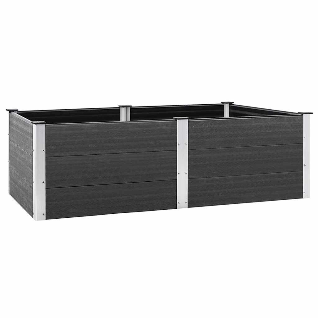 vidaXL Hochbeet Garten-Hochbeet 200x100x54 cm WPC Grau (1 St)