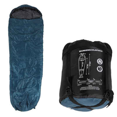 Home4Living Mumienschlafsack Schlafsack Petrol 230cm Campingschlafsack inkl. Packsack