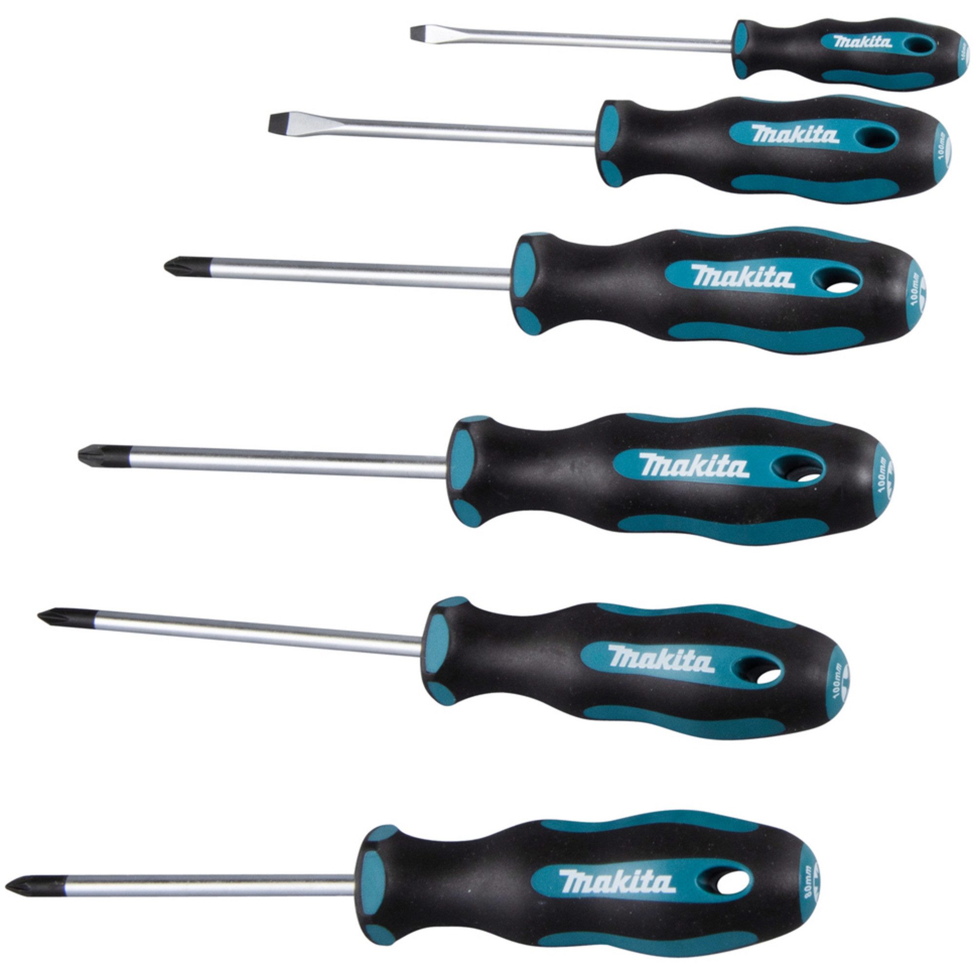 Makita Werkzeugset Makita Schraubendreher-Set E-10528, 6-teilig, (6-tlg)
