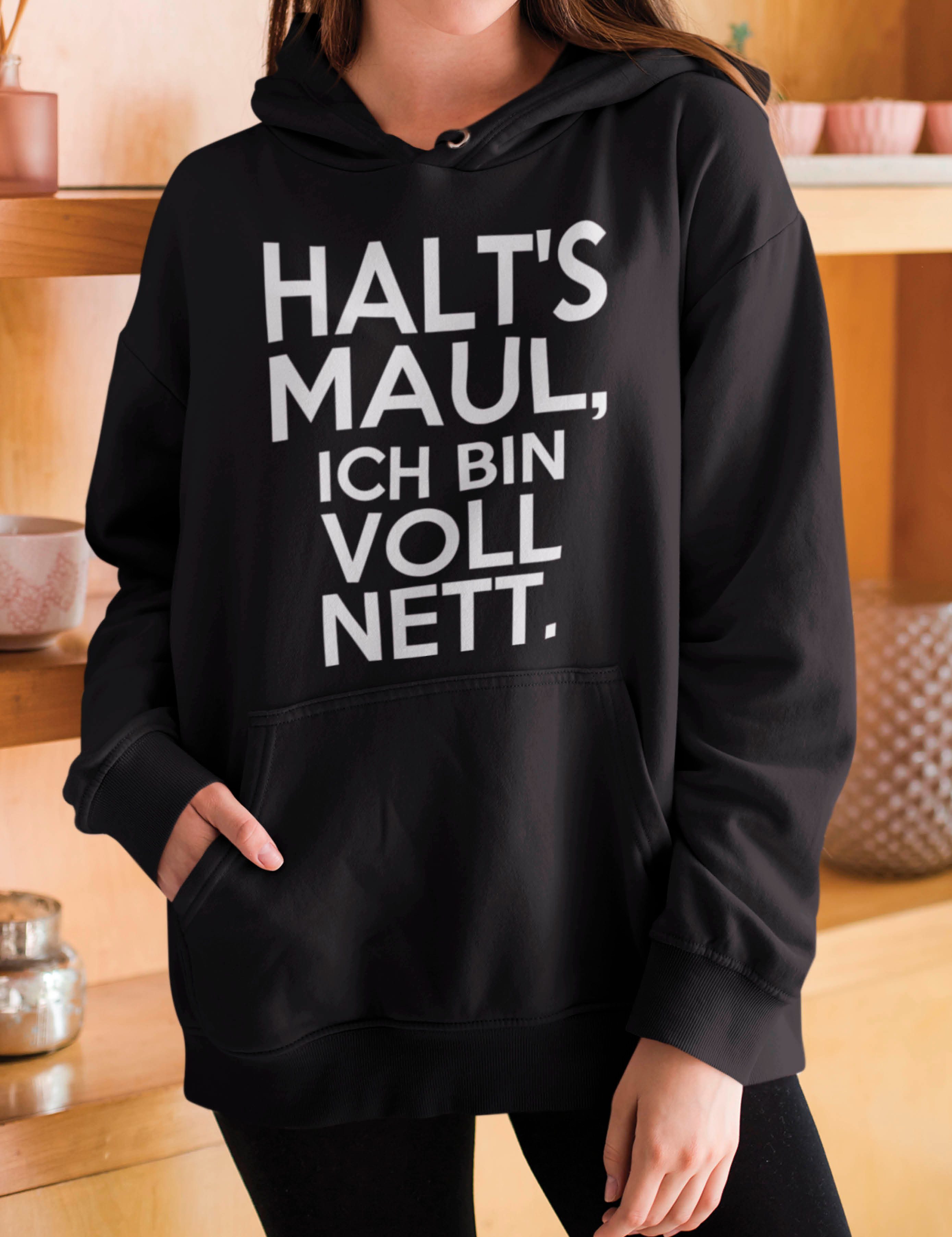 Youth Designz Kapuzenpullover Damen Hoodie Pullover "Halts Maul ich bin vol günstig online kaufen