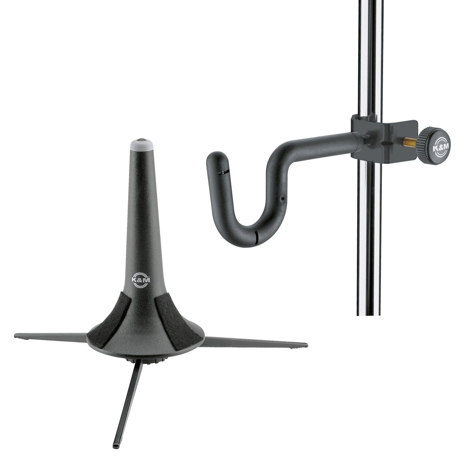 Musikinstrumentenständer K&M 15210 Trompetenständer mit 15700 Halter