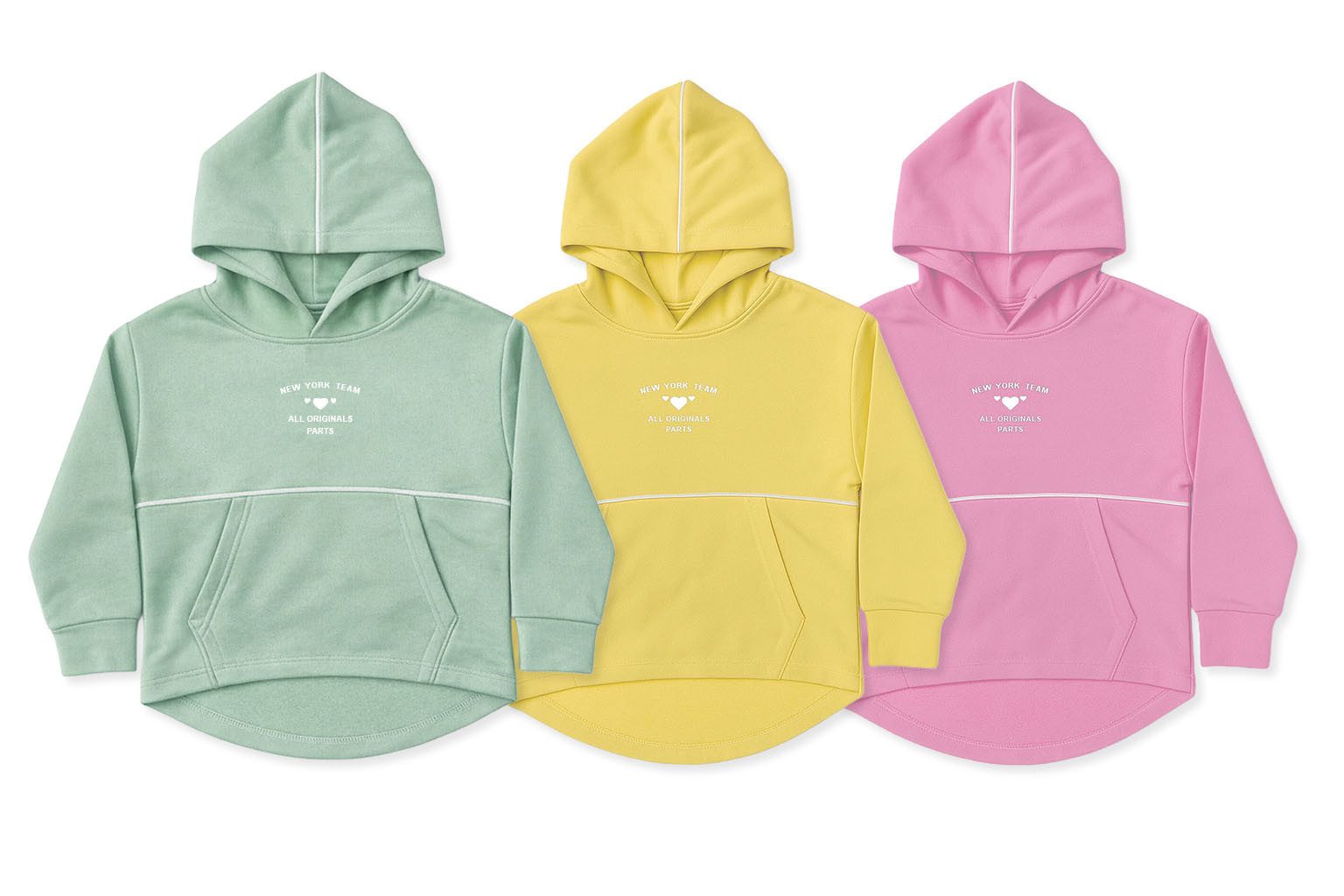 THREE OAKS Kapuzensweatshirt Mädchen „Scuba“ – Weicher Hoodie für Kinder