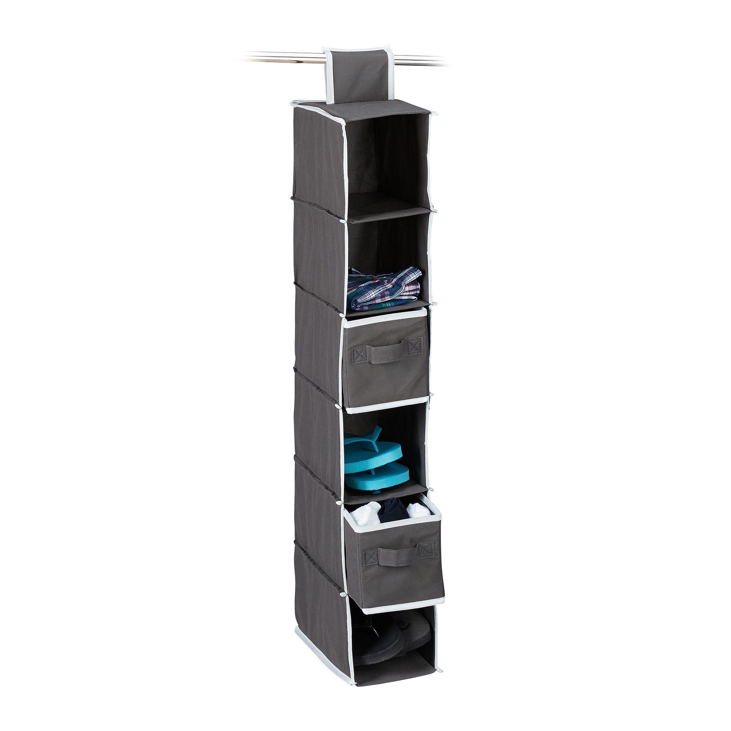 relaxdays Hängeregal für Kleiderschrank, Anthrazit günstig online kaufen