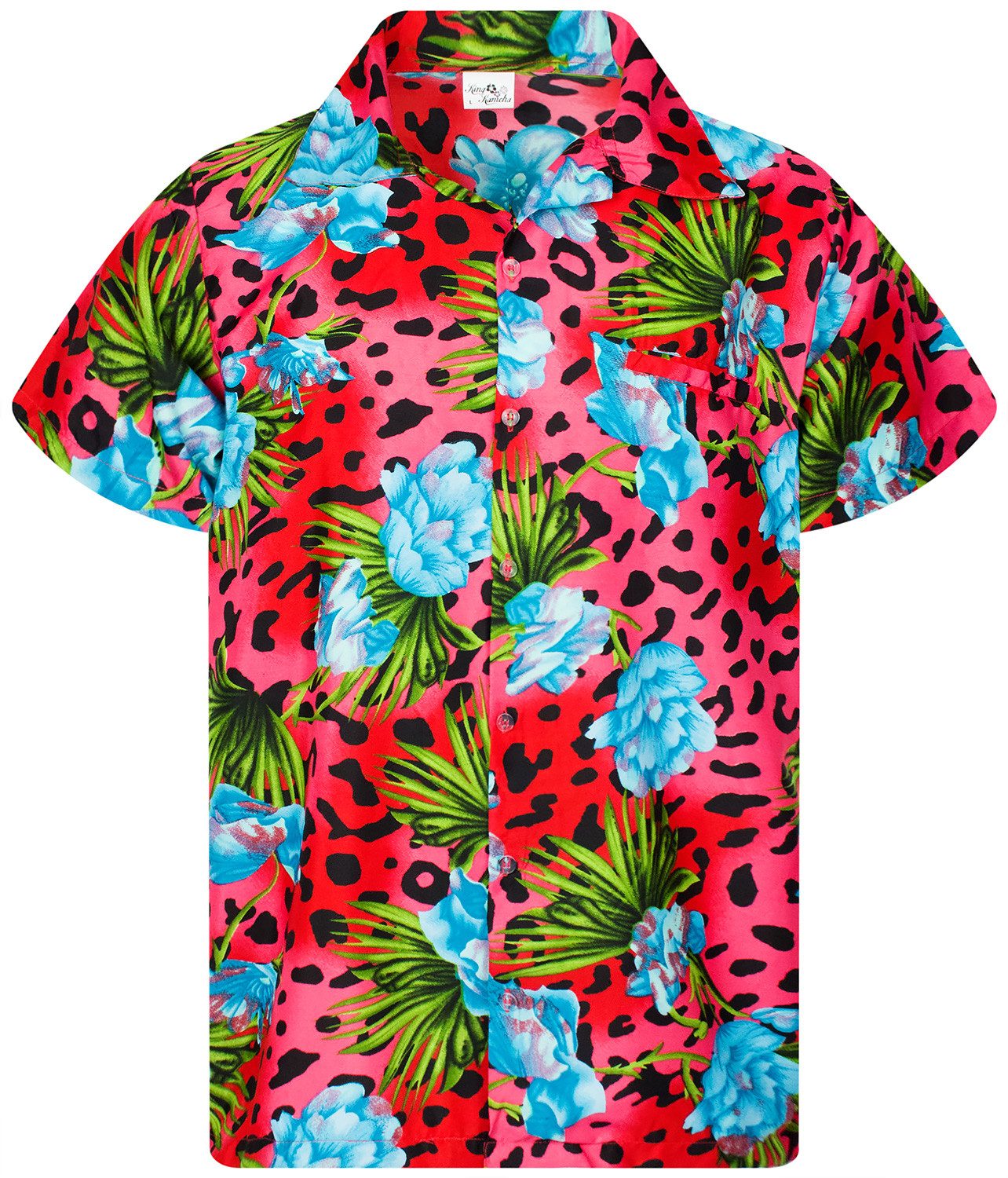 King Kameha Hawaiihemd Leopard Flowers Funky günstig online kaufen