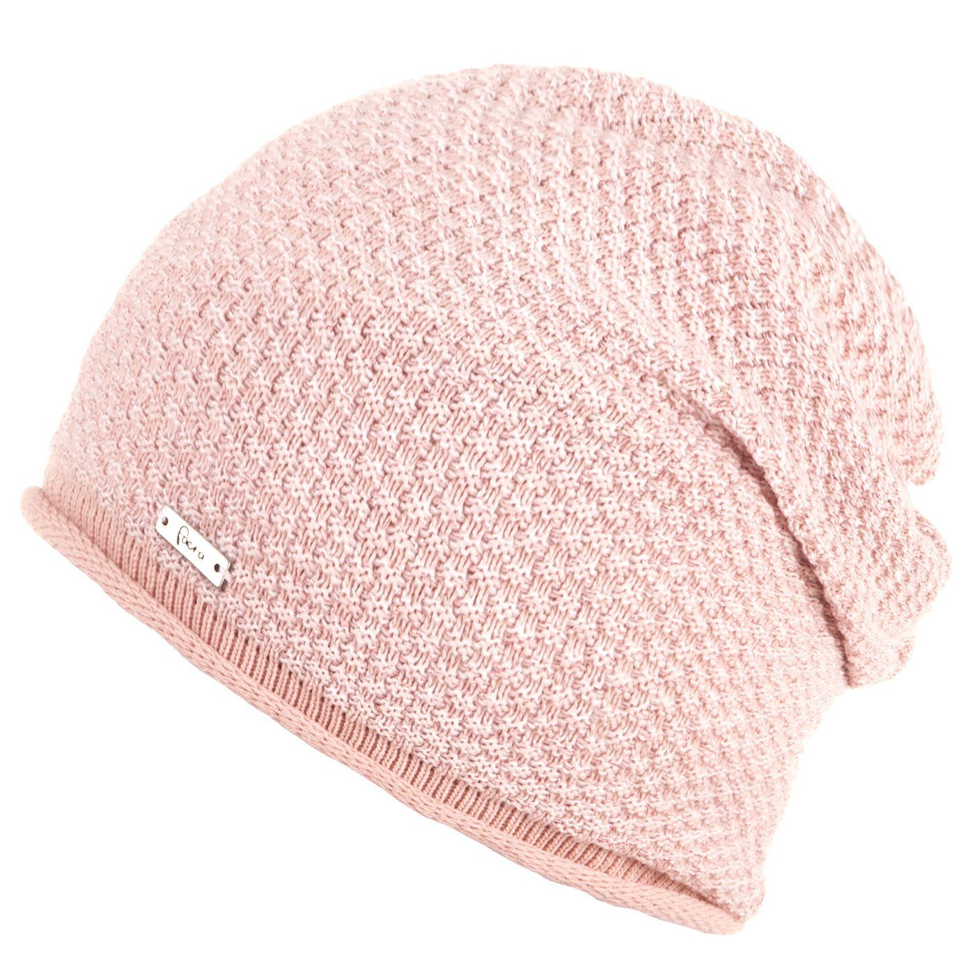 Faera Strickmütze Wintermütze Damen Mütze Beanie Haube gefüttert Strickmütze Damenmütze
