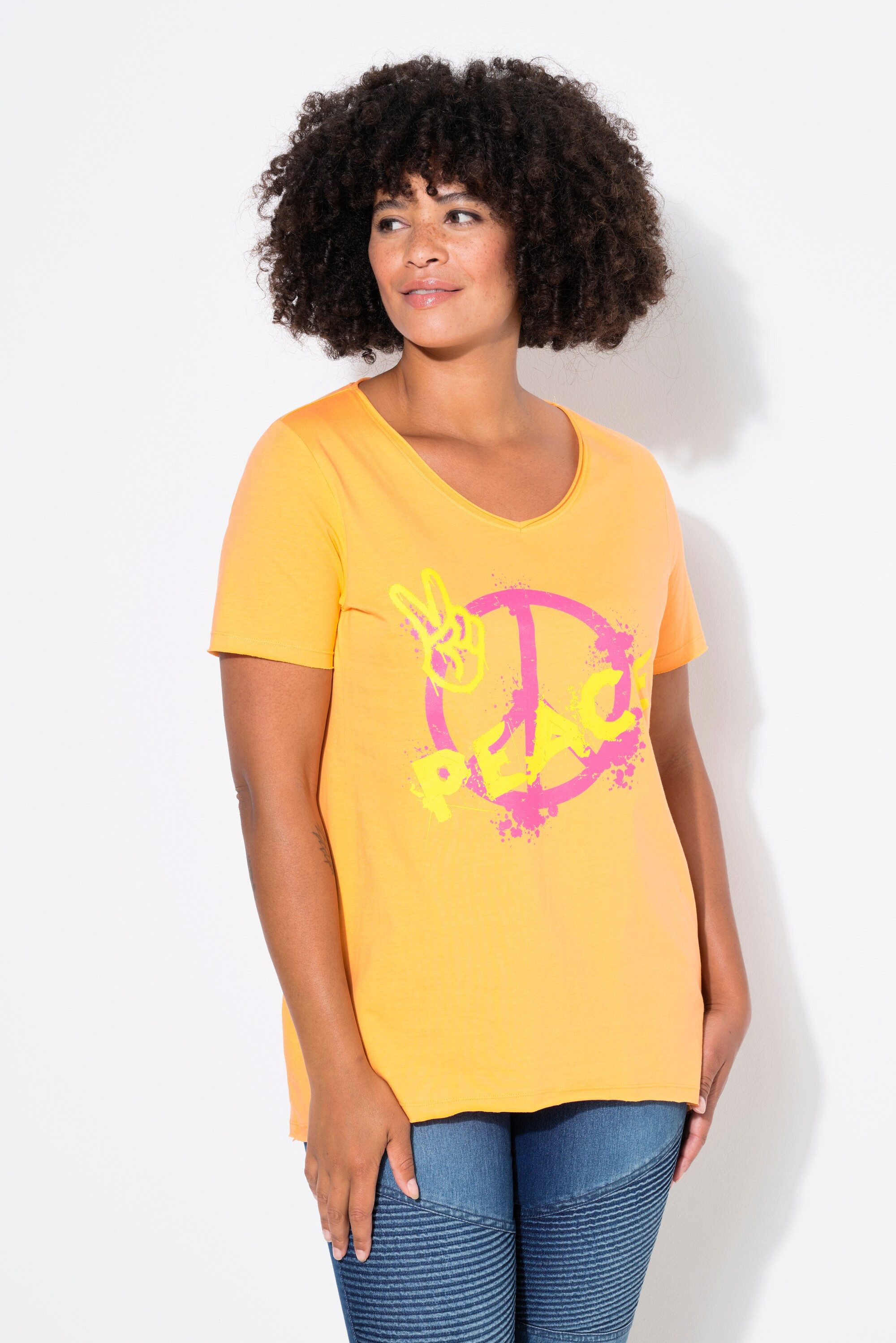 Angel of Style T-Shirt T-Shirt A-Linie PEACE-Motiv günstig online kaufen