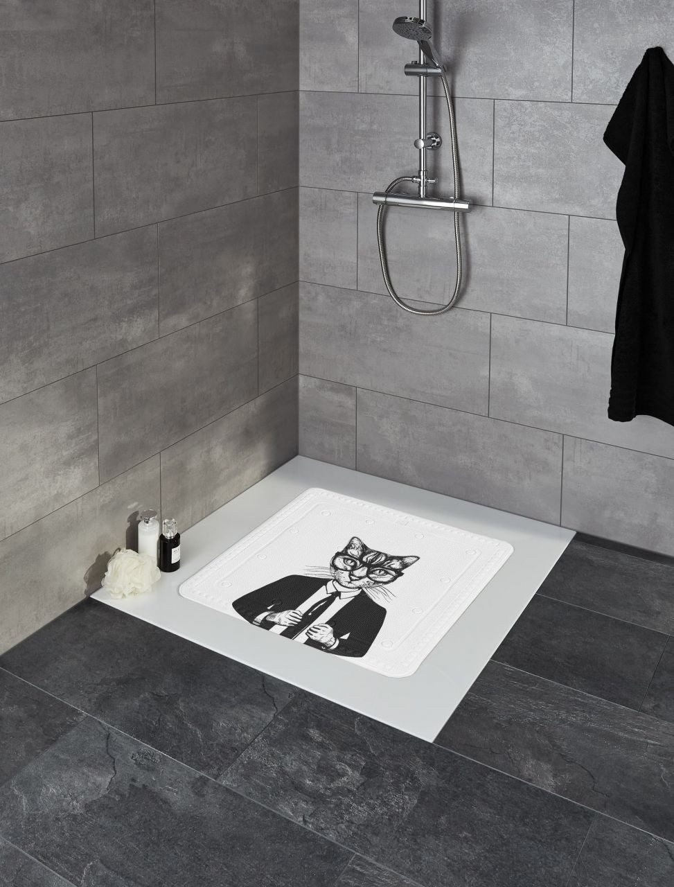 Kleine Wolke Duscheinlage Duscheinlage Kalli, B: 55 cm, L: 55 cm, 1, 1-tlg.