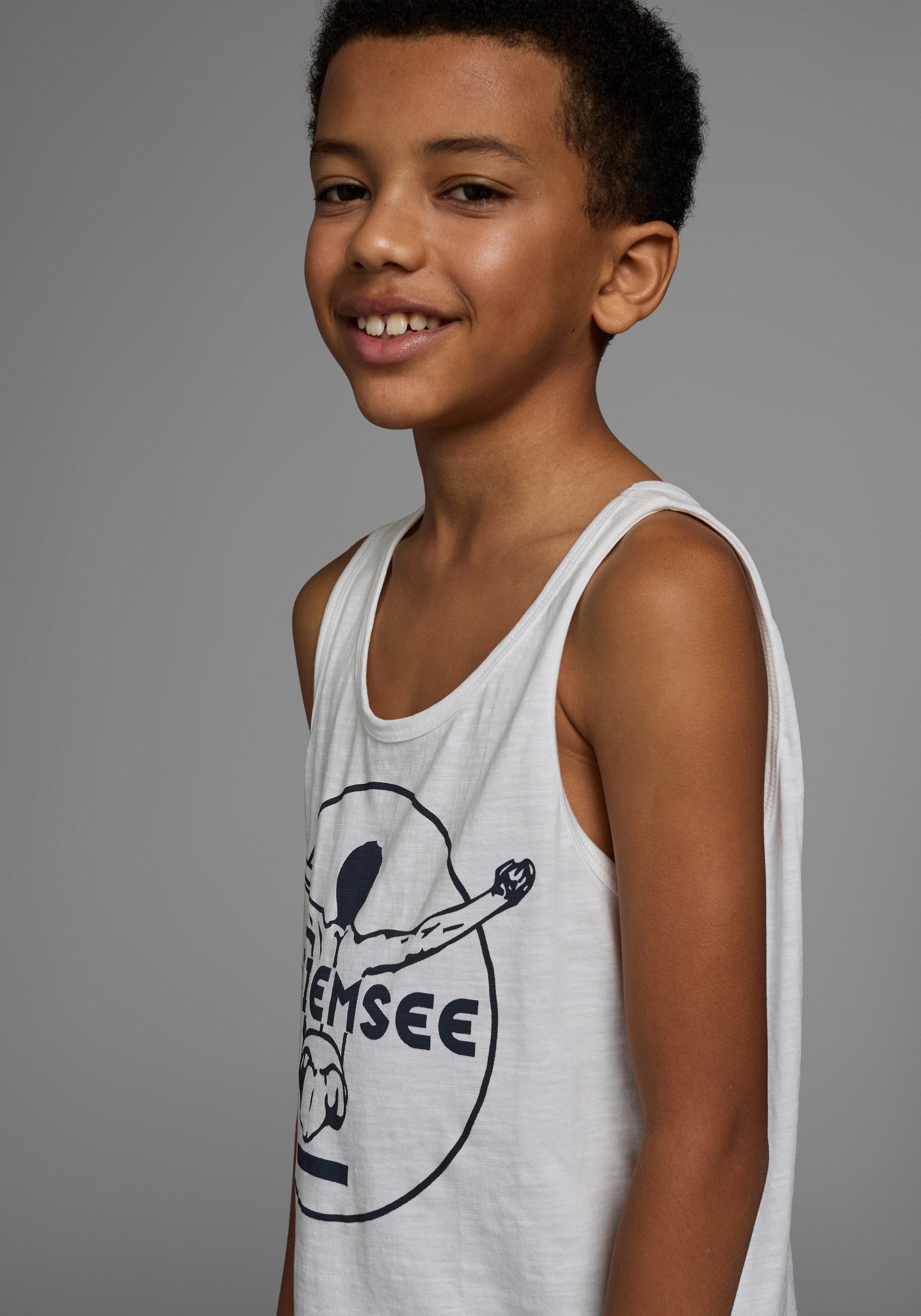 Chiemsee Tanktop BASIC mit Logo-Druck in Kontrast