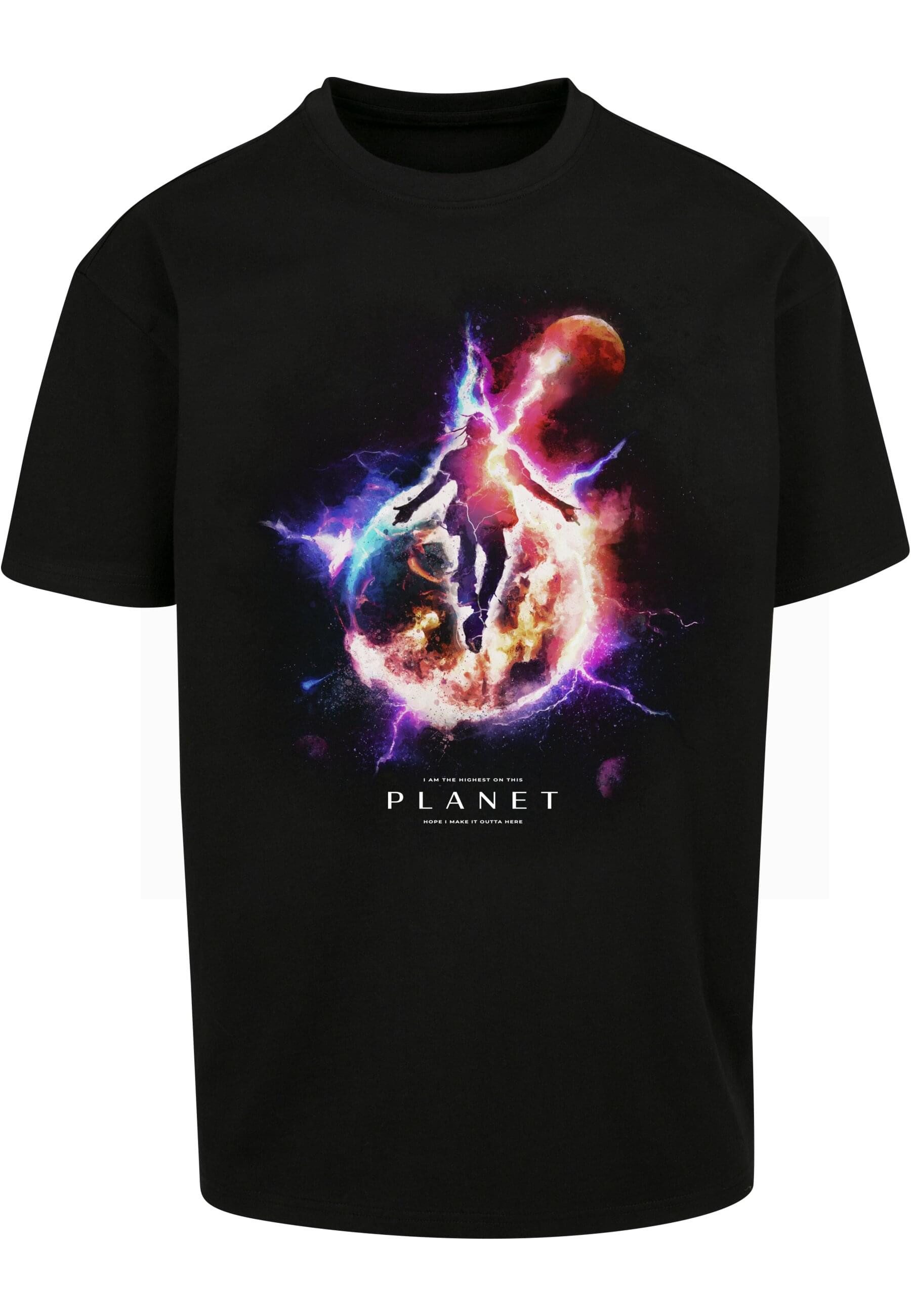 MisterTee T-Shirt MisterTee Unisex Electric Planet Oversize Tee (1-tlg)