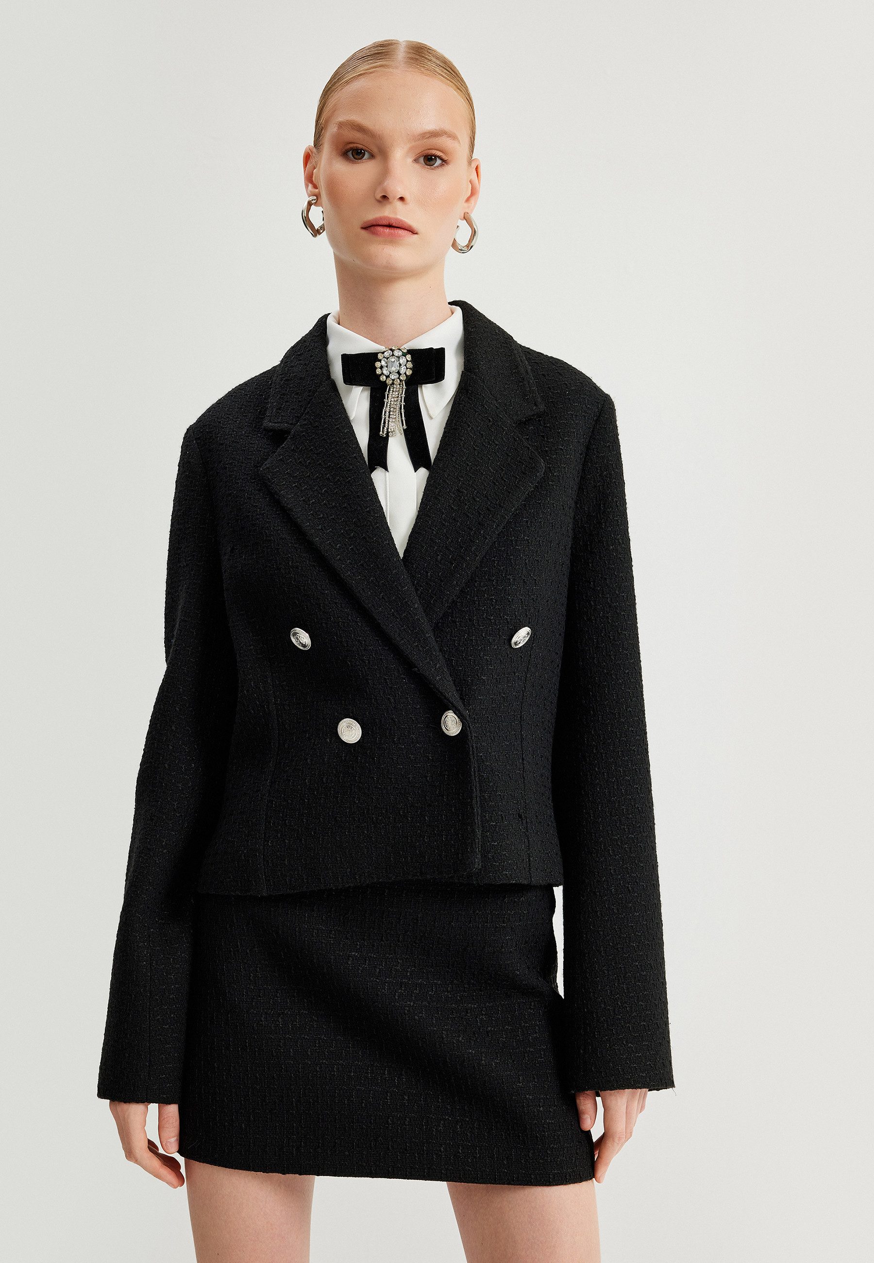 Koton Jackenblazer Regular Tweed