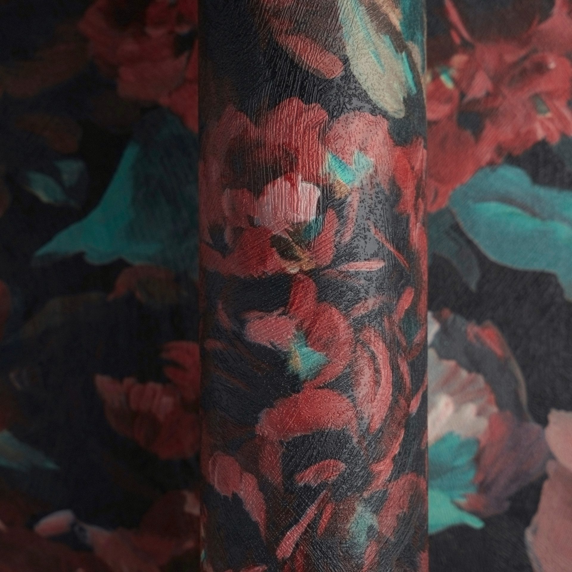 A.S. Création Vliestapete Trend Spectrum Peony – Opulente Pfingstrosen Vliestapete, strukturiert, floral, leicht glänzend, geblümt, (1 St), Opulente Pfingstrosen mit lebendiger Farbwirkung und Struktur