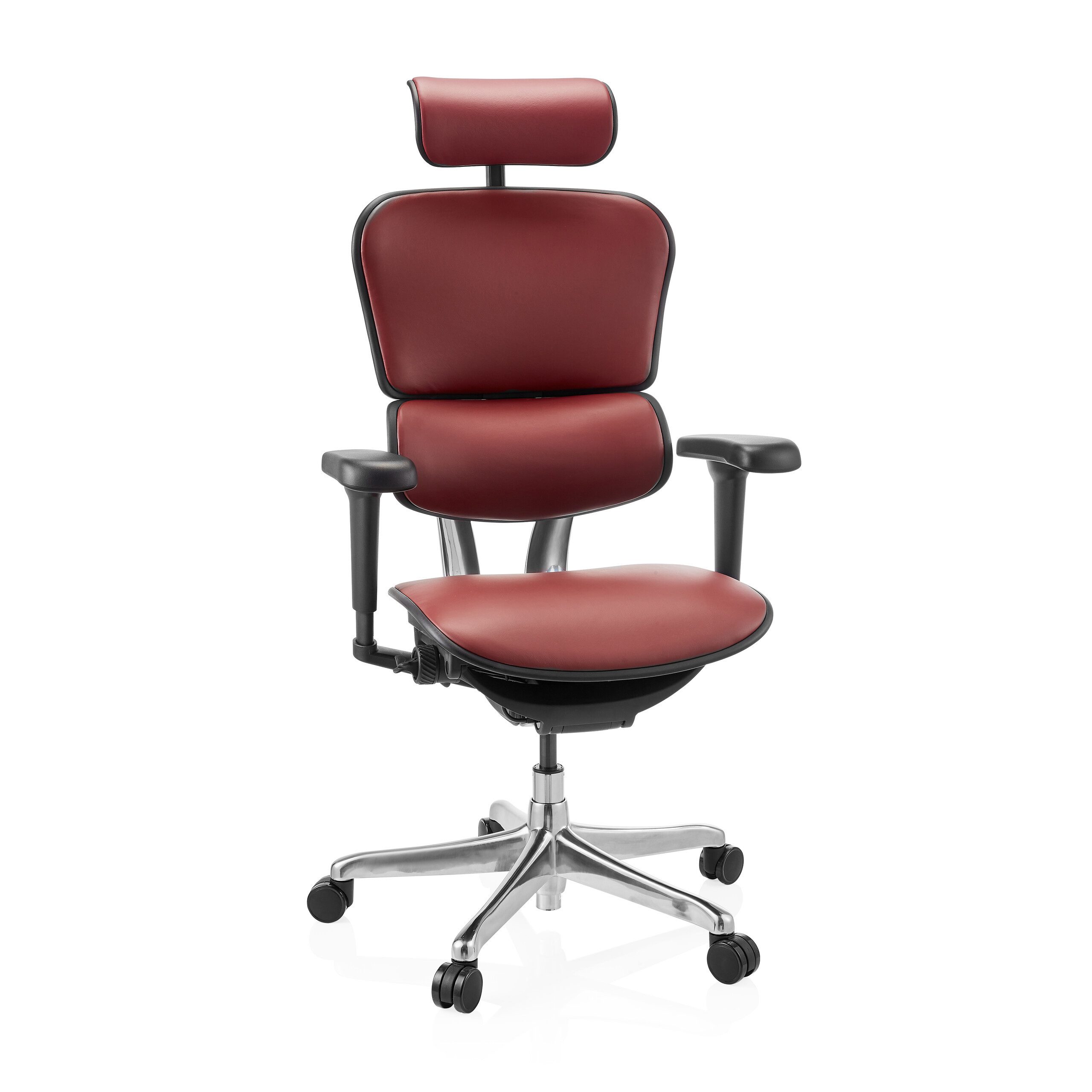 hjh OFFICE Drehstuhl Luxus Chefsessel ERGOHUMAN ULTRA L GEN2 Leder (1 St), Profi Bürostuhl Schreibtischstuhl ergonomisch
