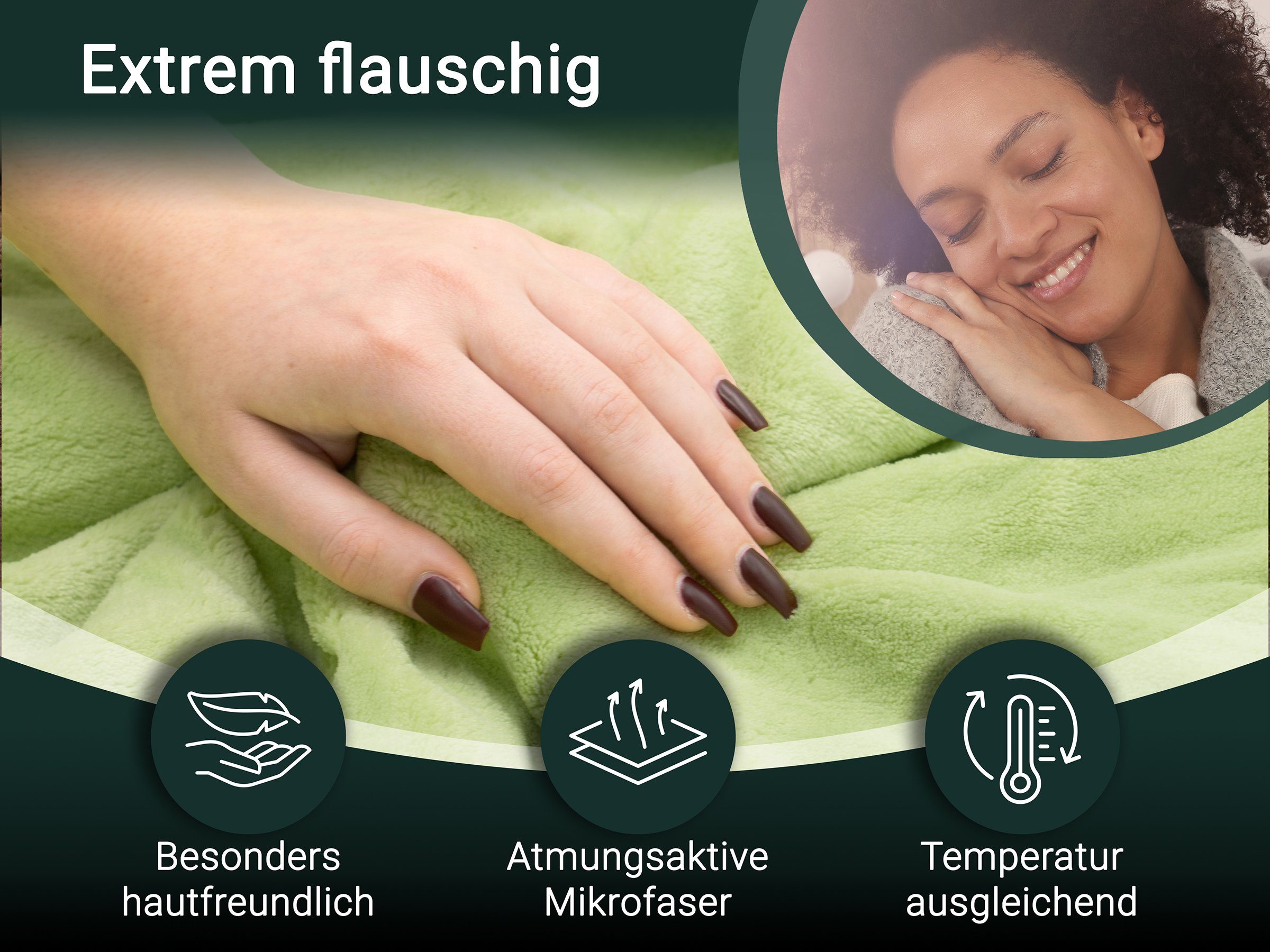 Wohndecke, ZOLLNER, 150 x 200 cm, 100% Polyester, superflauschig, in XXL Gr günstig online kaufen