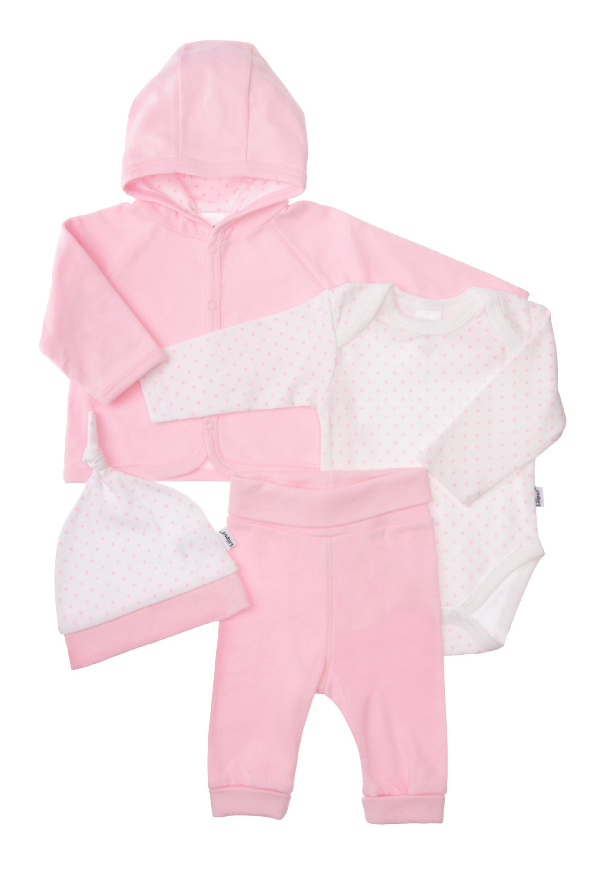 Liliput Erstausstattungspaket Pünktchen Bodies, Jacke, Hose, Mütze, Mullwindel und Socken – Bild 2 von 5