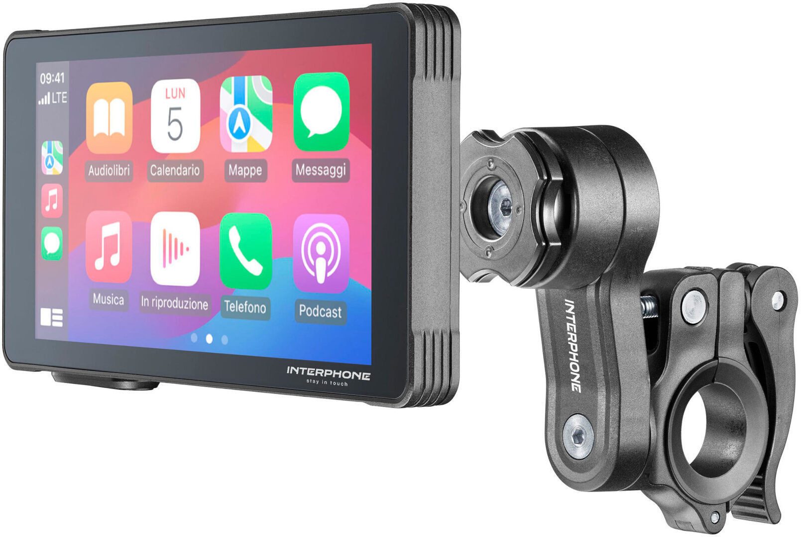 Interphone Ridesync Multimediasystem Motorrad-Navigationsgerät (Wasserdicht)