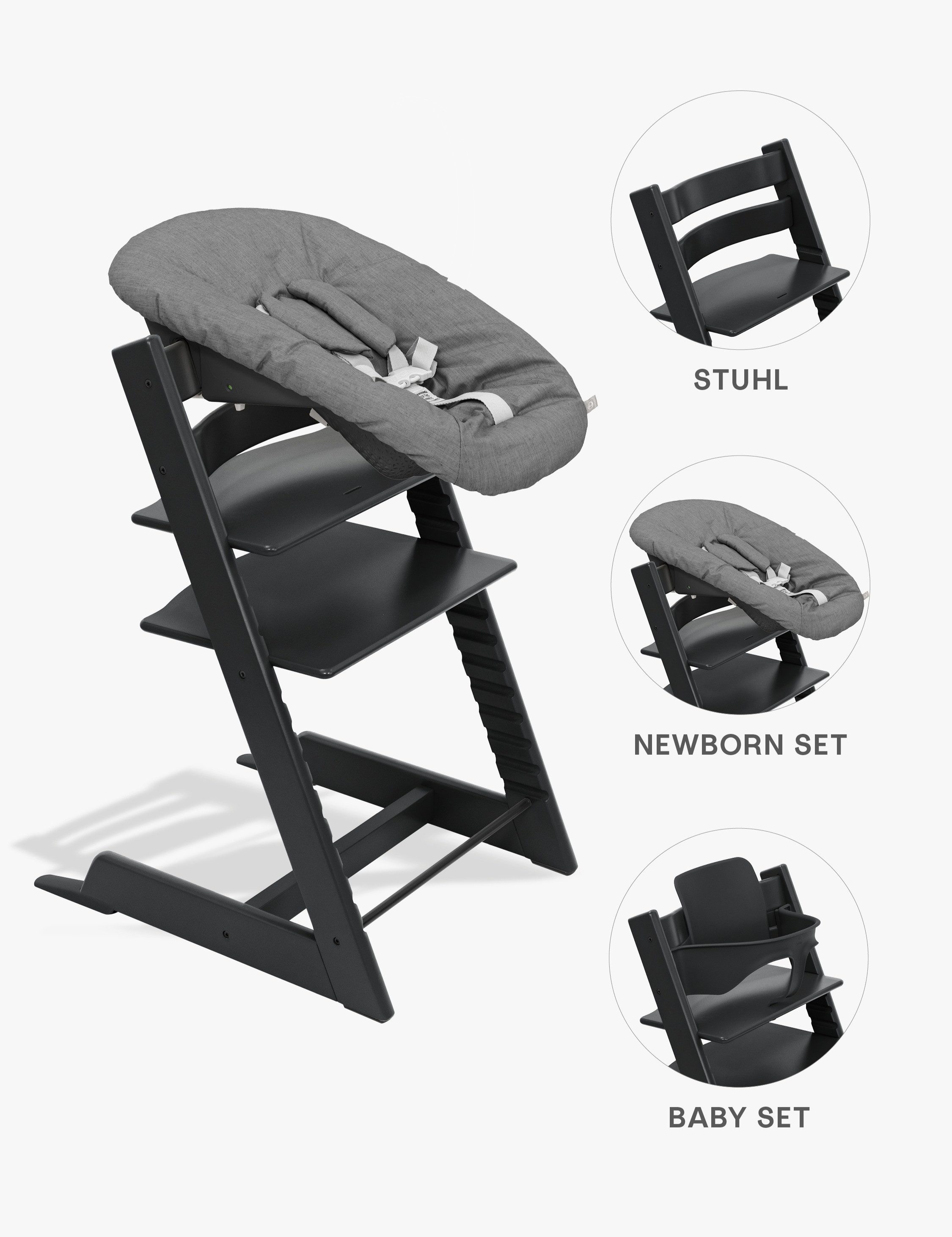 Stokke Hochstuhl Tripp Trapp Hochstuhl mit Newborn Set günstig online kaufen