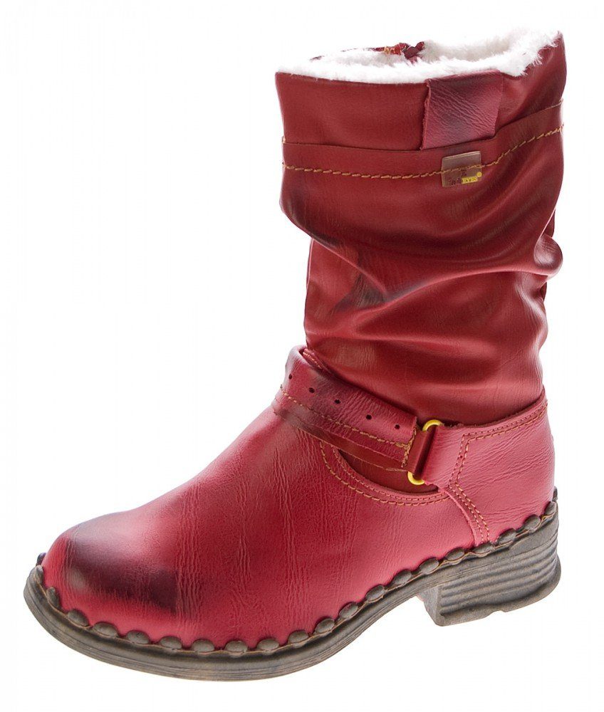 TMA Winter Stiefel Leder Stiefeletten TMA 5005 Schuhe Stiefel Gefüttert, Used- bzw. Vintage-Look