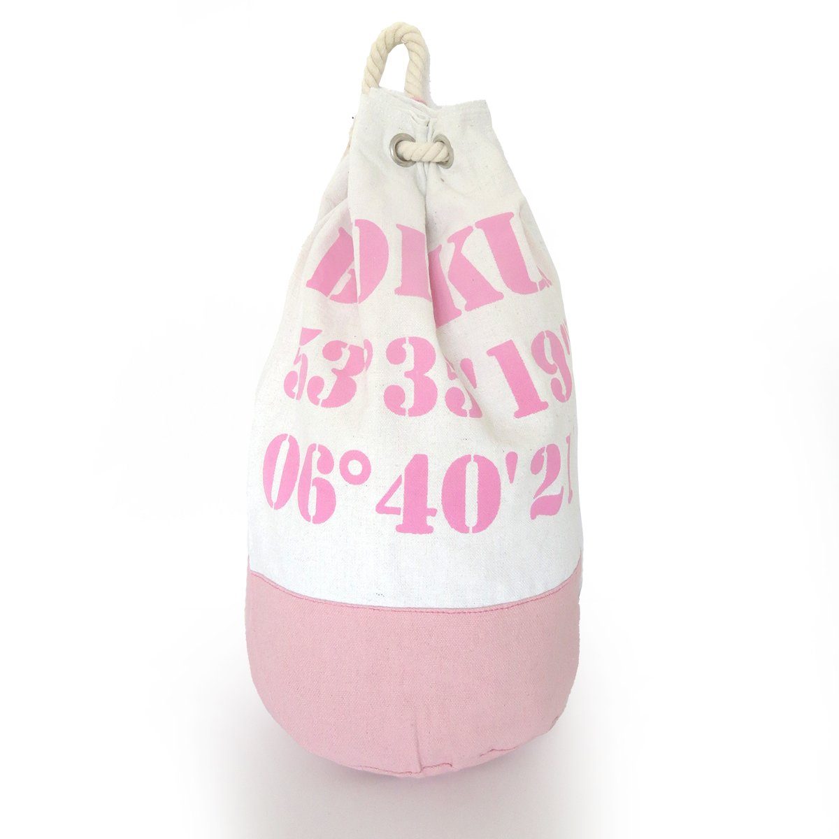 Sonia Originelli Umhängetasche XL Seesack "Borkum" Marinesack Bag Maritim pink