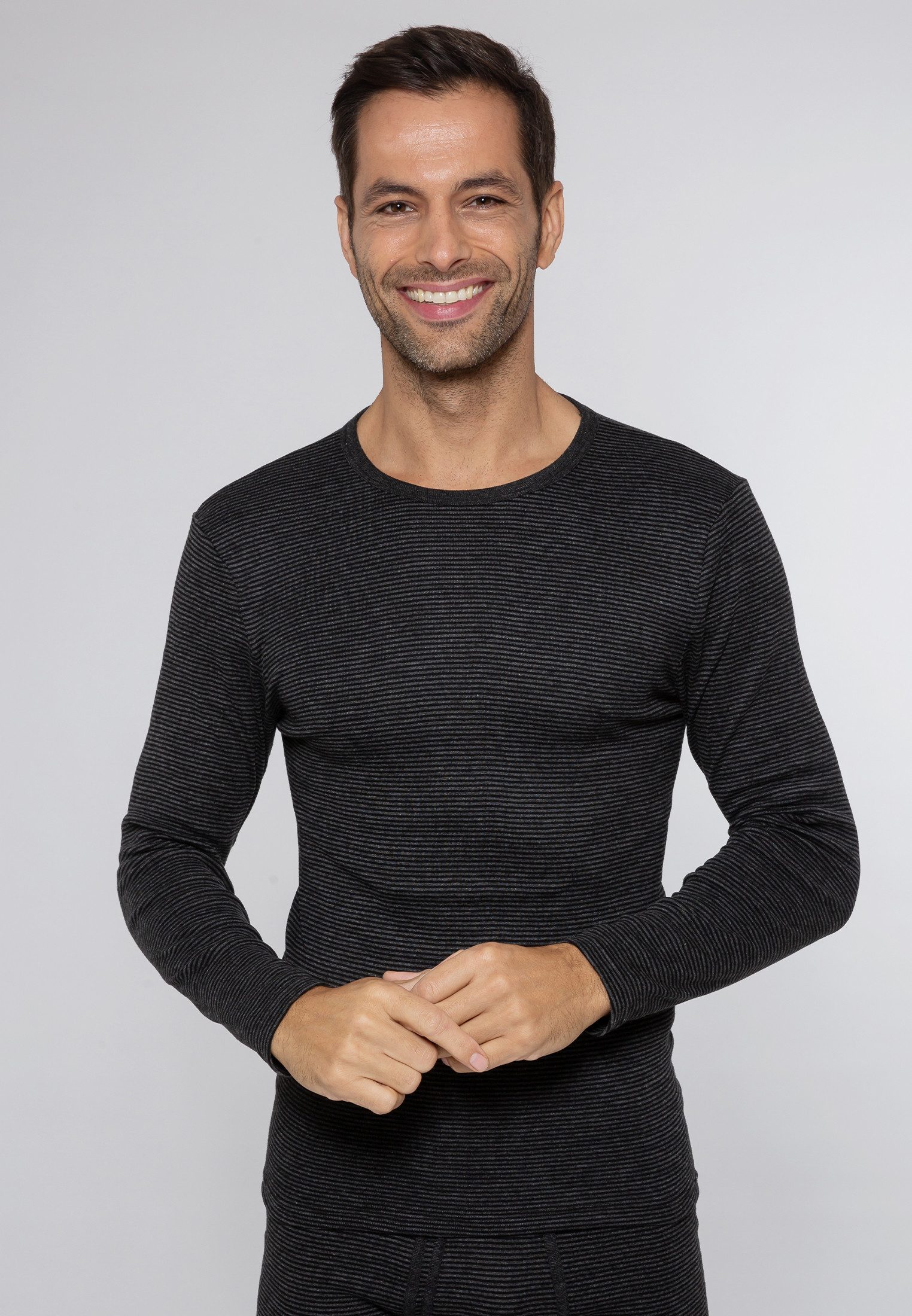 Ammann Unterhemd Jeans Feinripp (1-St) Unterhemd / Shirt Langarm - Baumwoll günstig online kaufen