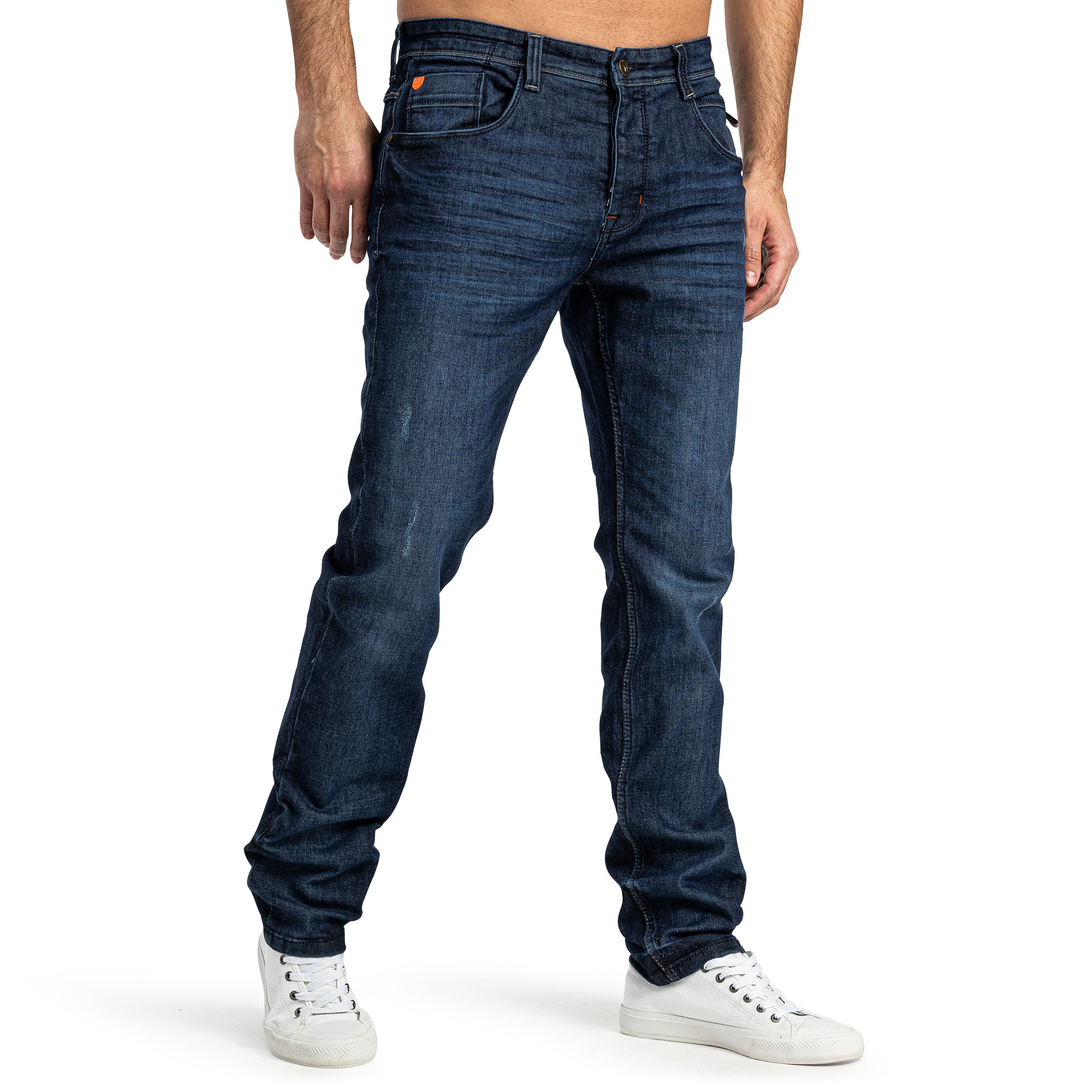SUBLEVEL Slim-fit-Jeans Herren Jeans Slim Straight Fit Stretch Hose Flexible